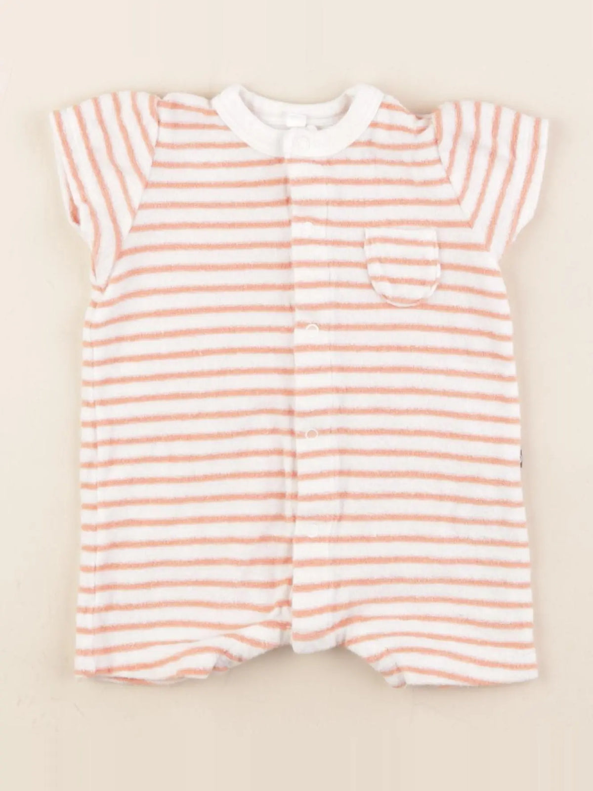 Petit Bateau - combinaison orange - 3 mois