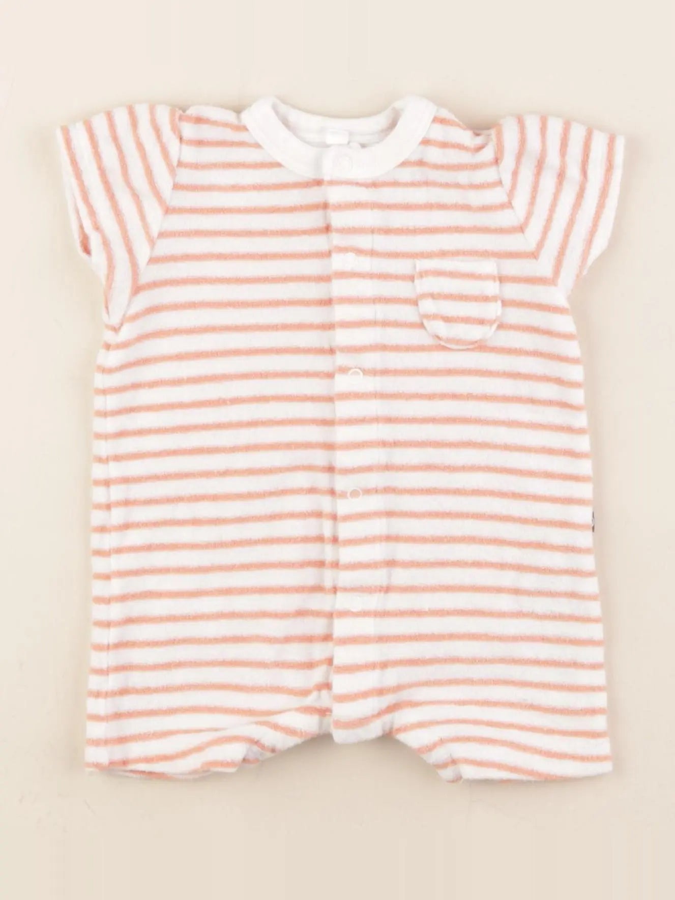 Petit Bateau - combinaison orange - 3 mois