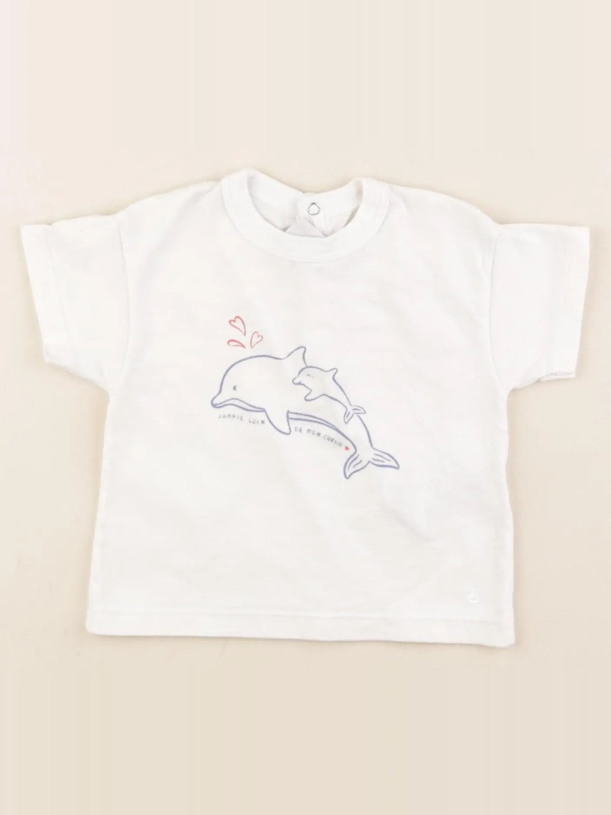 Petit Bateau - tee-shirt blanc - 3 mois