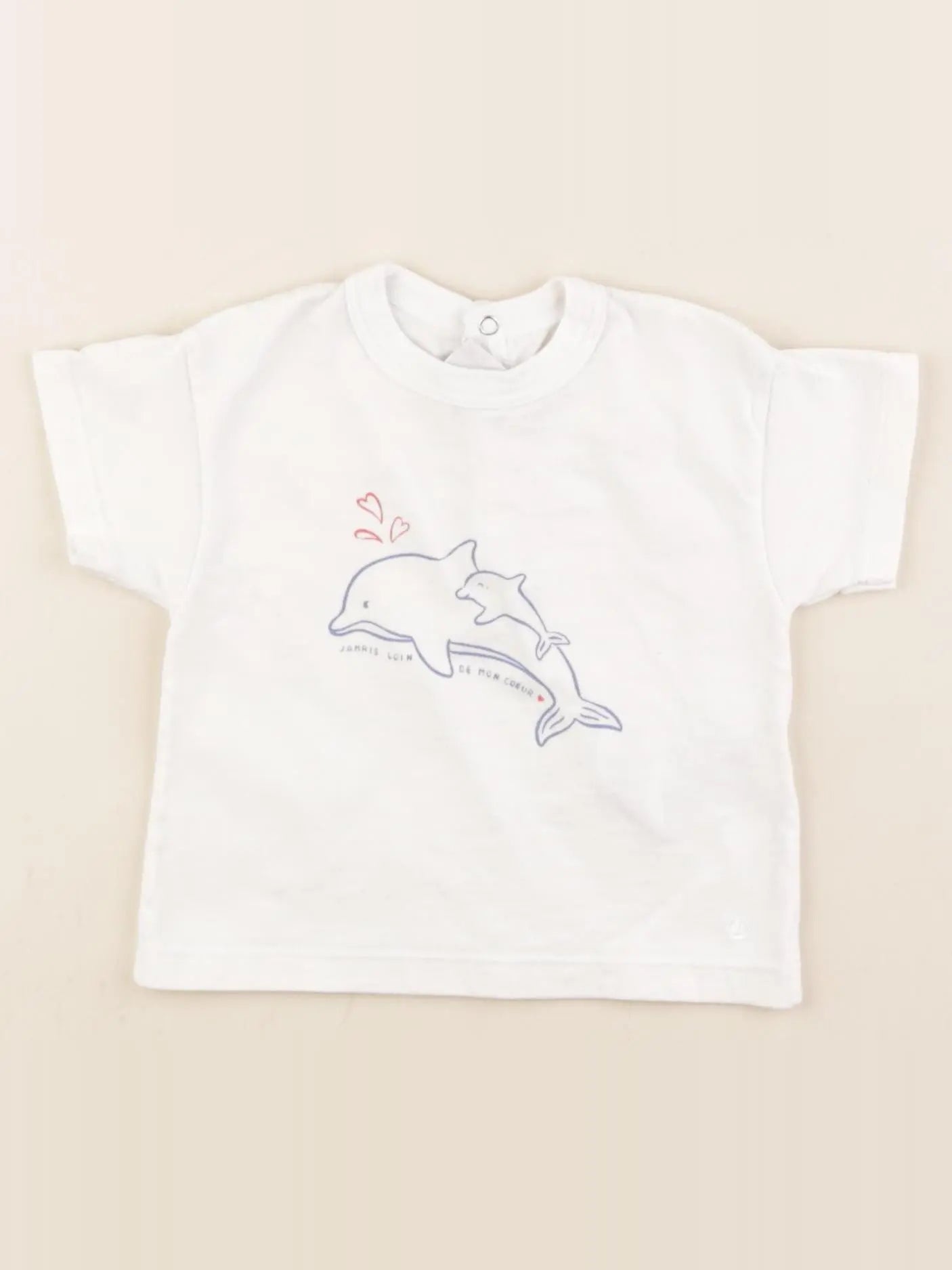 Petit Bateau - tee-shirt blanc - 3 mois