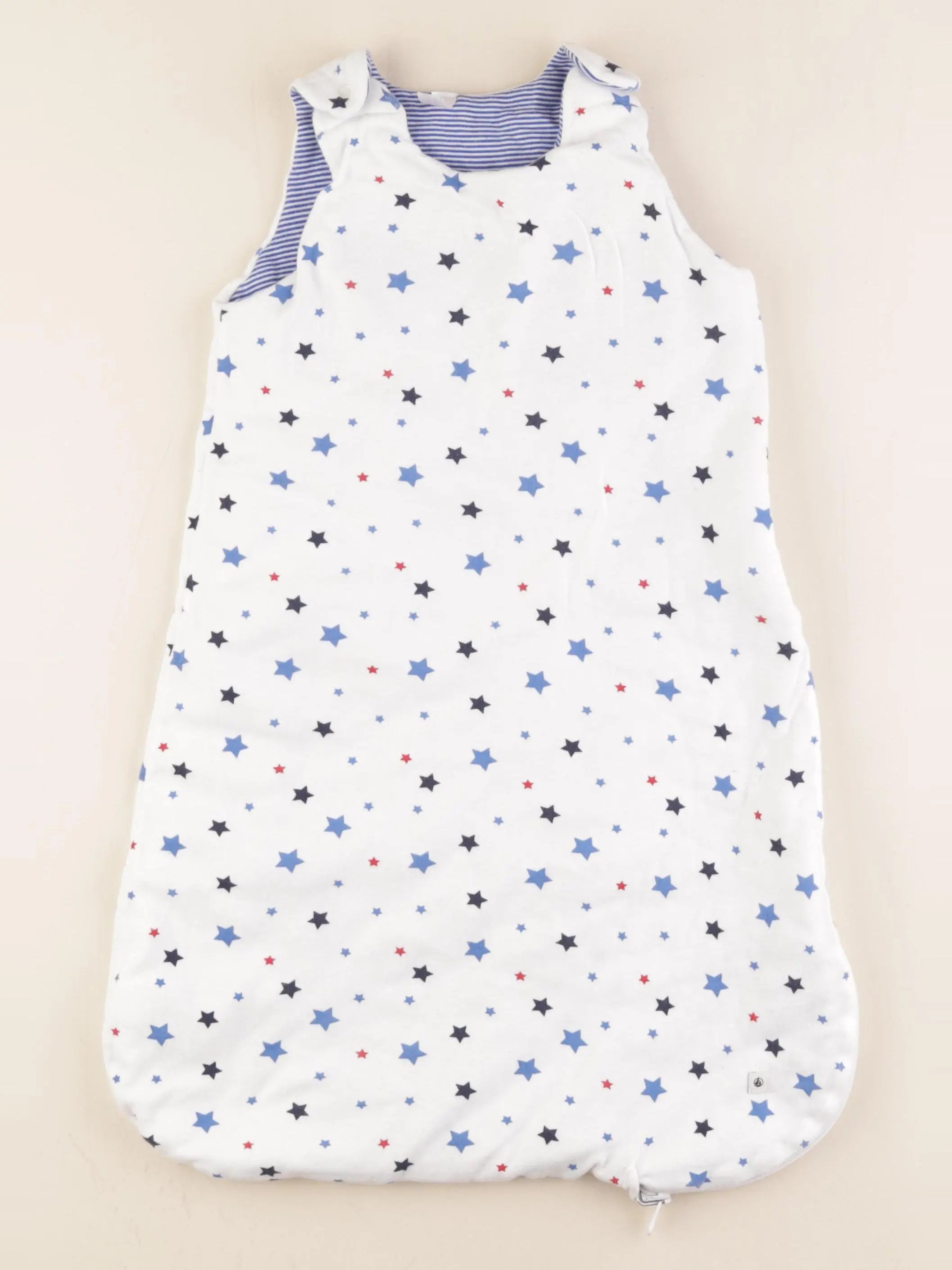Petit Bateau - gigoteuse bleu, blanc - 0/6 mois