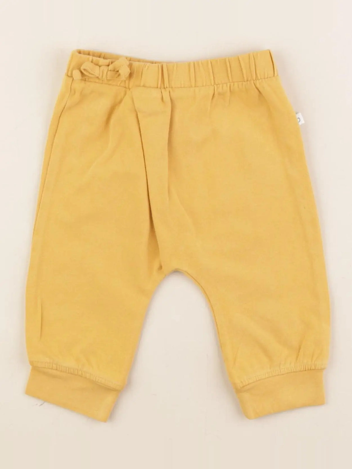 Vertbaudet - pantalon jaune - 6 mois