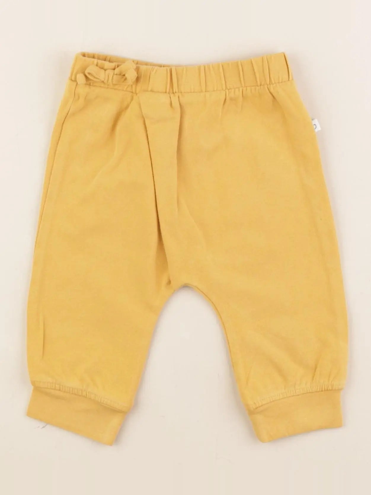 Vertbaudet - pantalon jaune - 6 mois