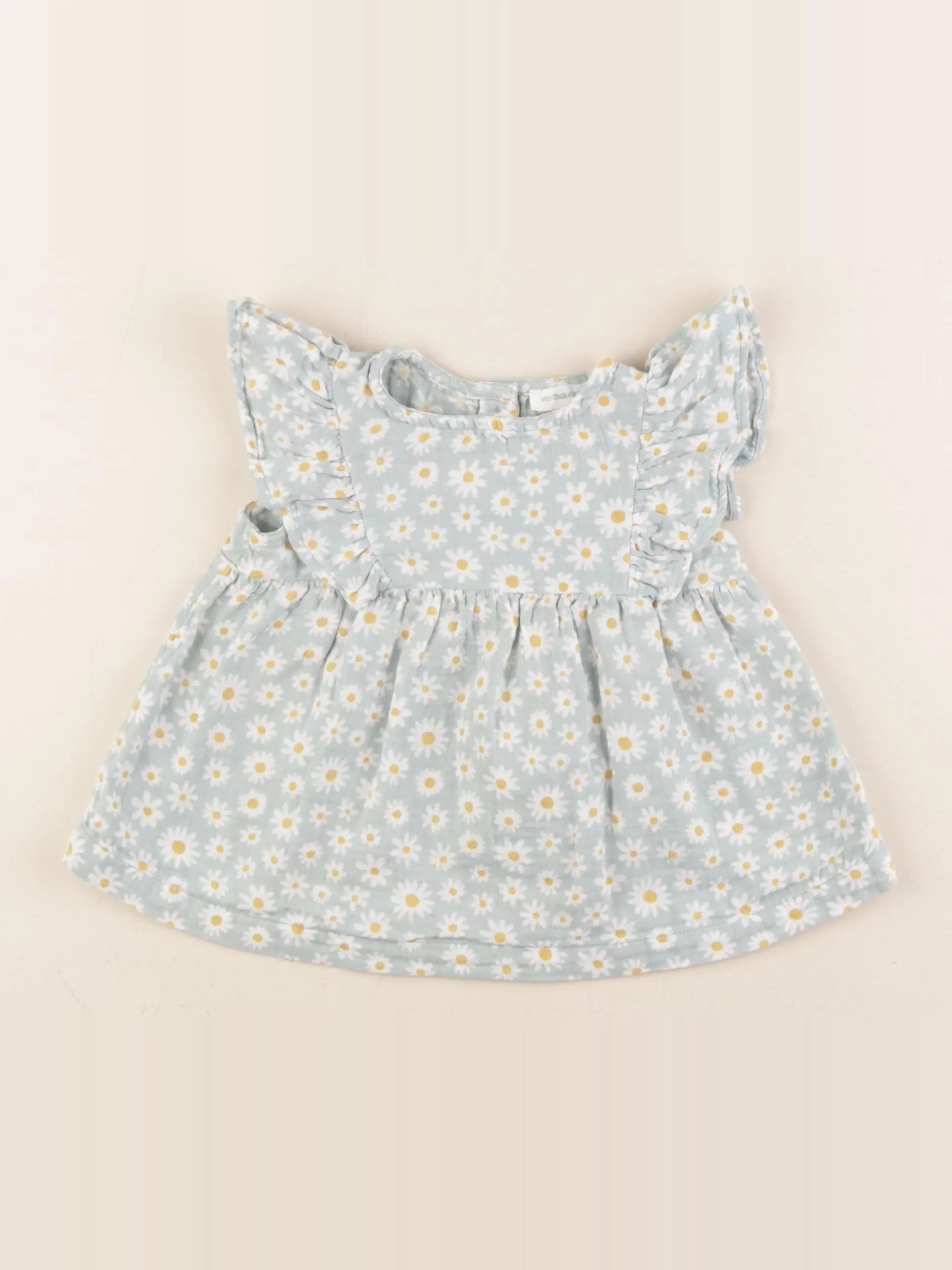 Vertbaudet - blouse vert - 18 mois