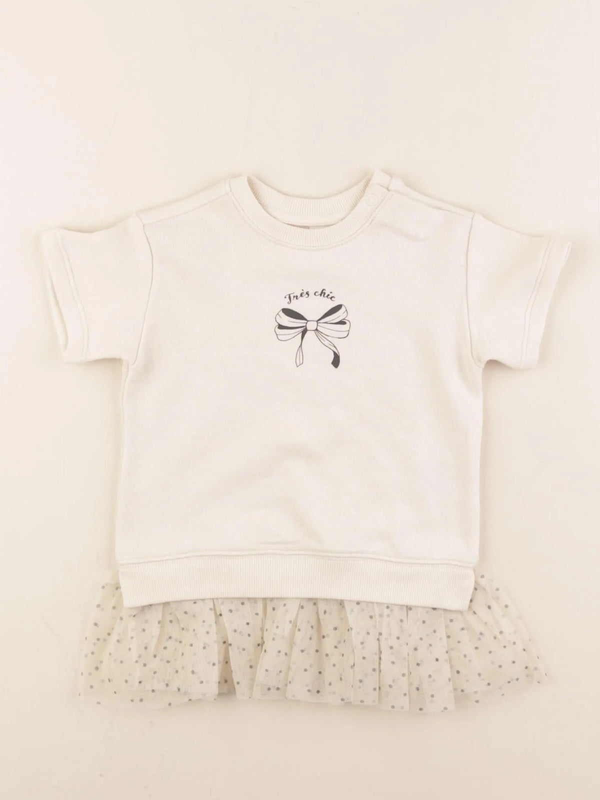 H&M - robe beige - 9 mois