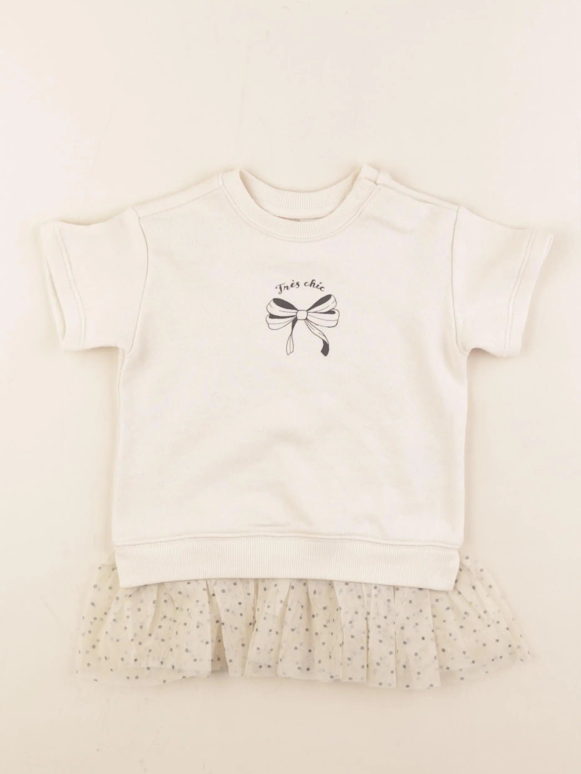 H&M - robe beige - 9 mois