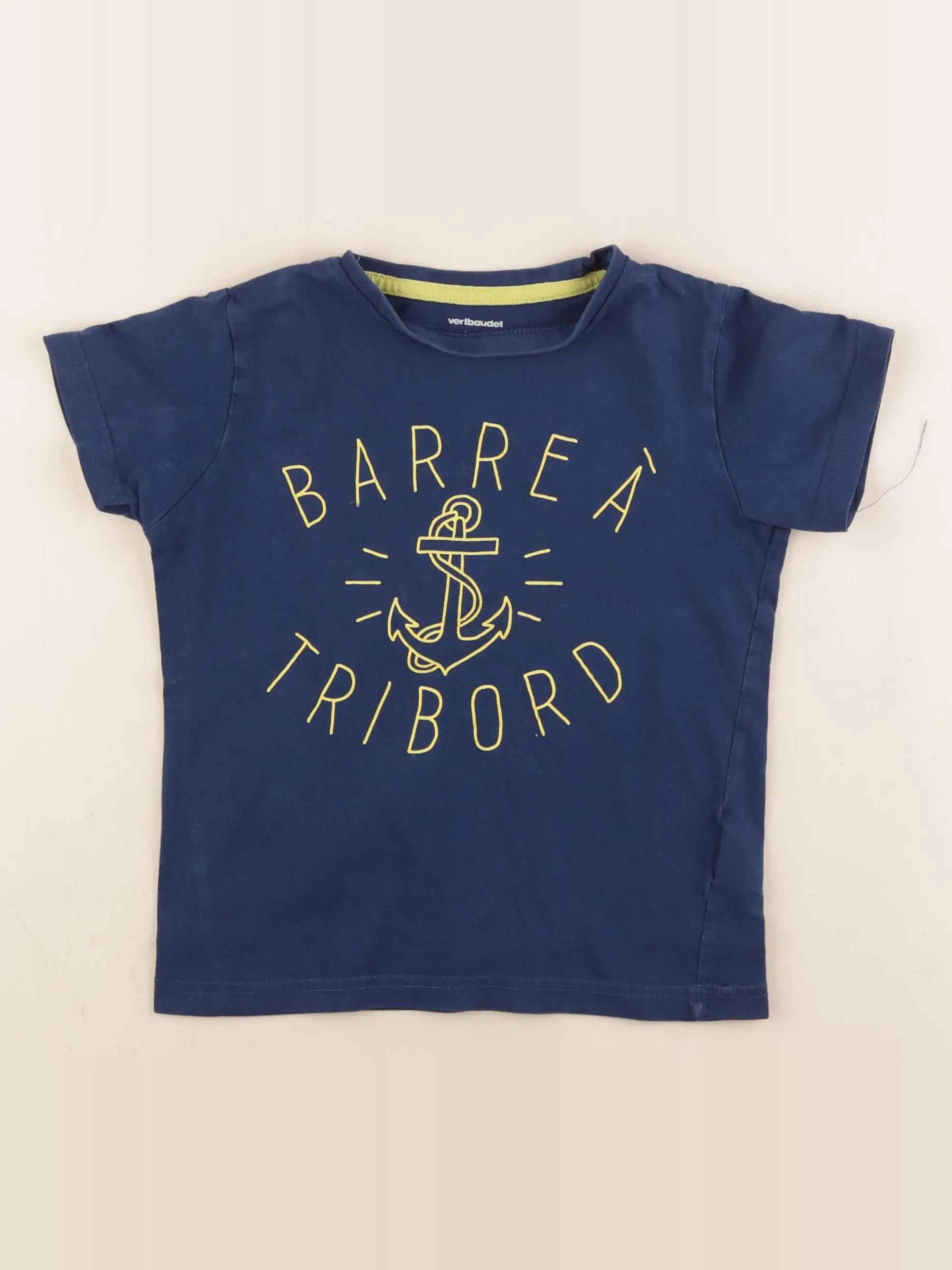 Vertbaudet - tee-shirt bleu - 6 ans