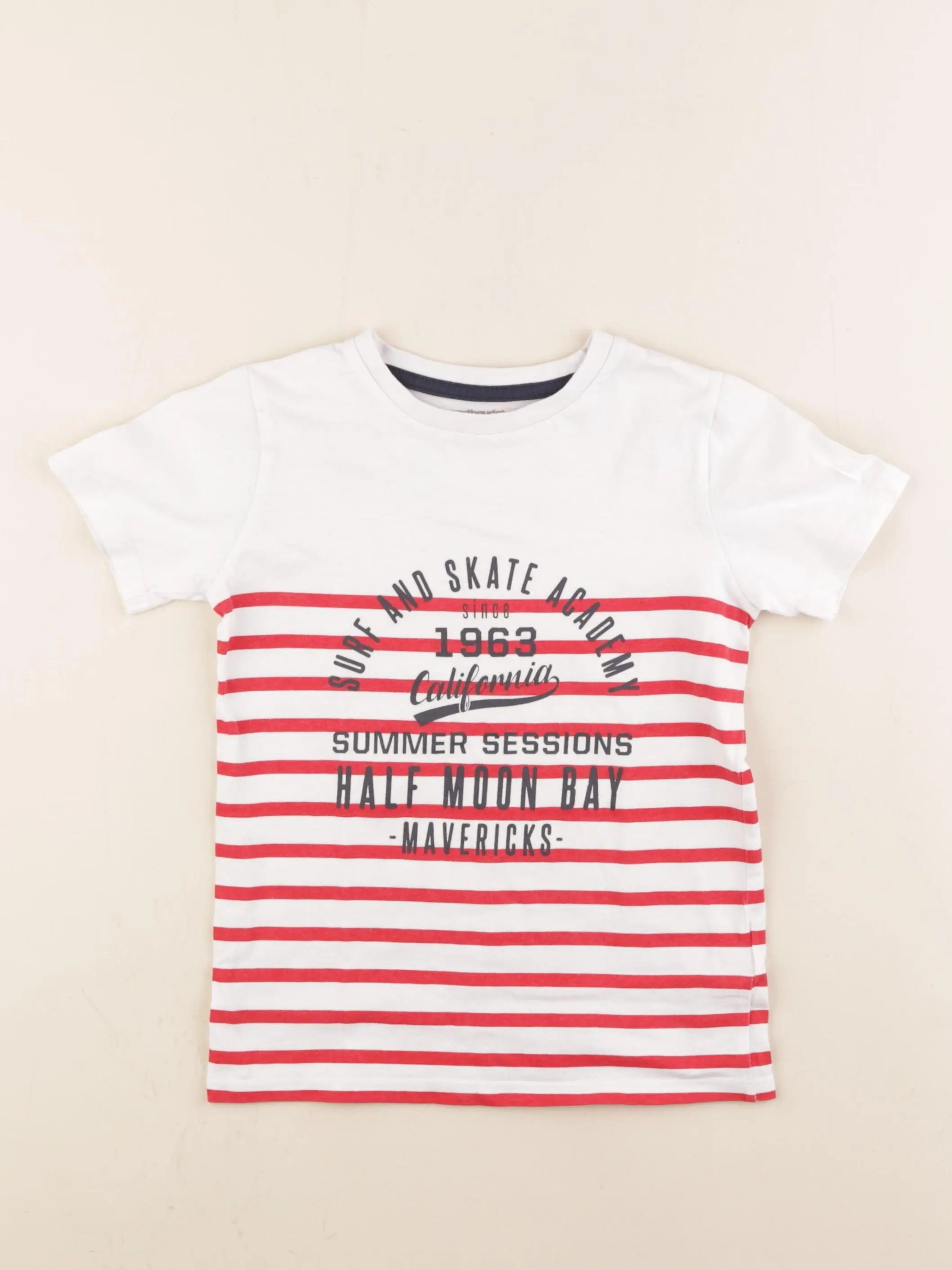 Vertbaudet - tee-shirt rouge - 6 ans