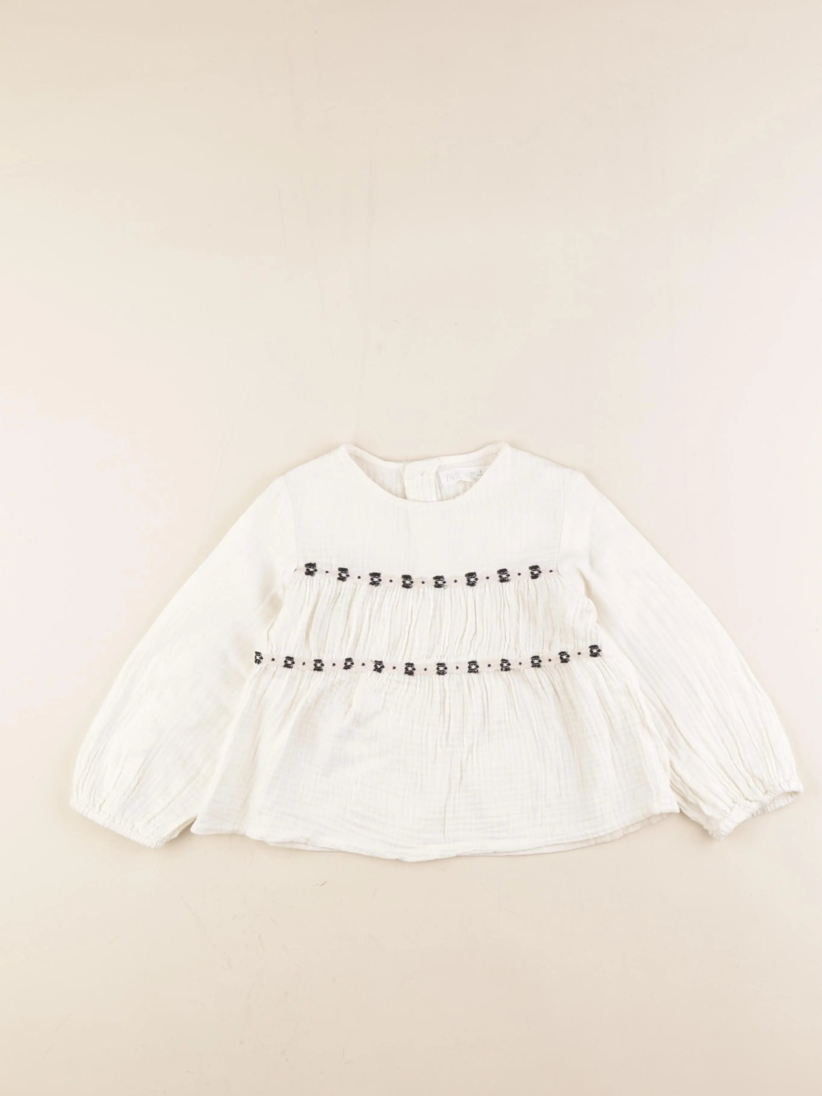 Zara - blouse beige - 4 ans