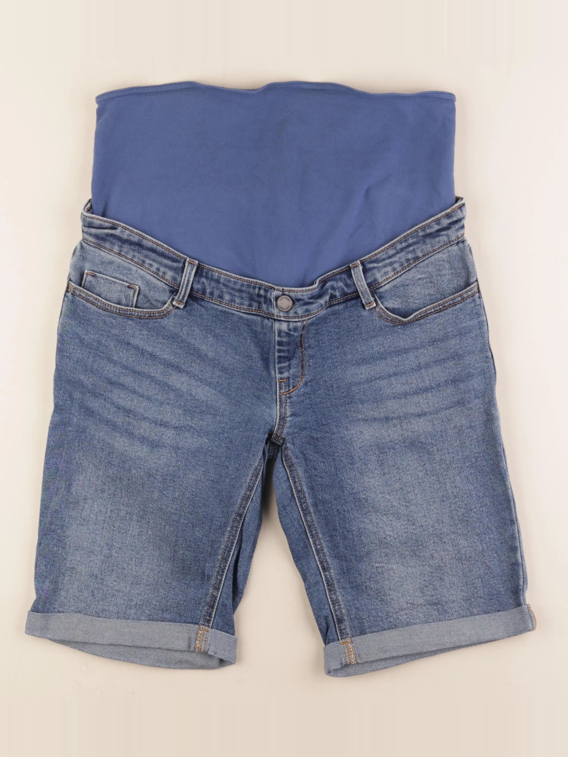 Kiabi - short grossesse bleu - 38