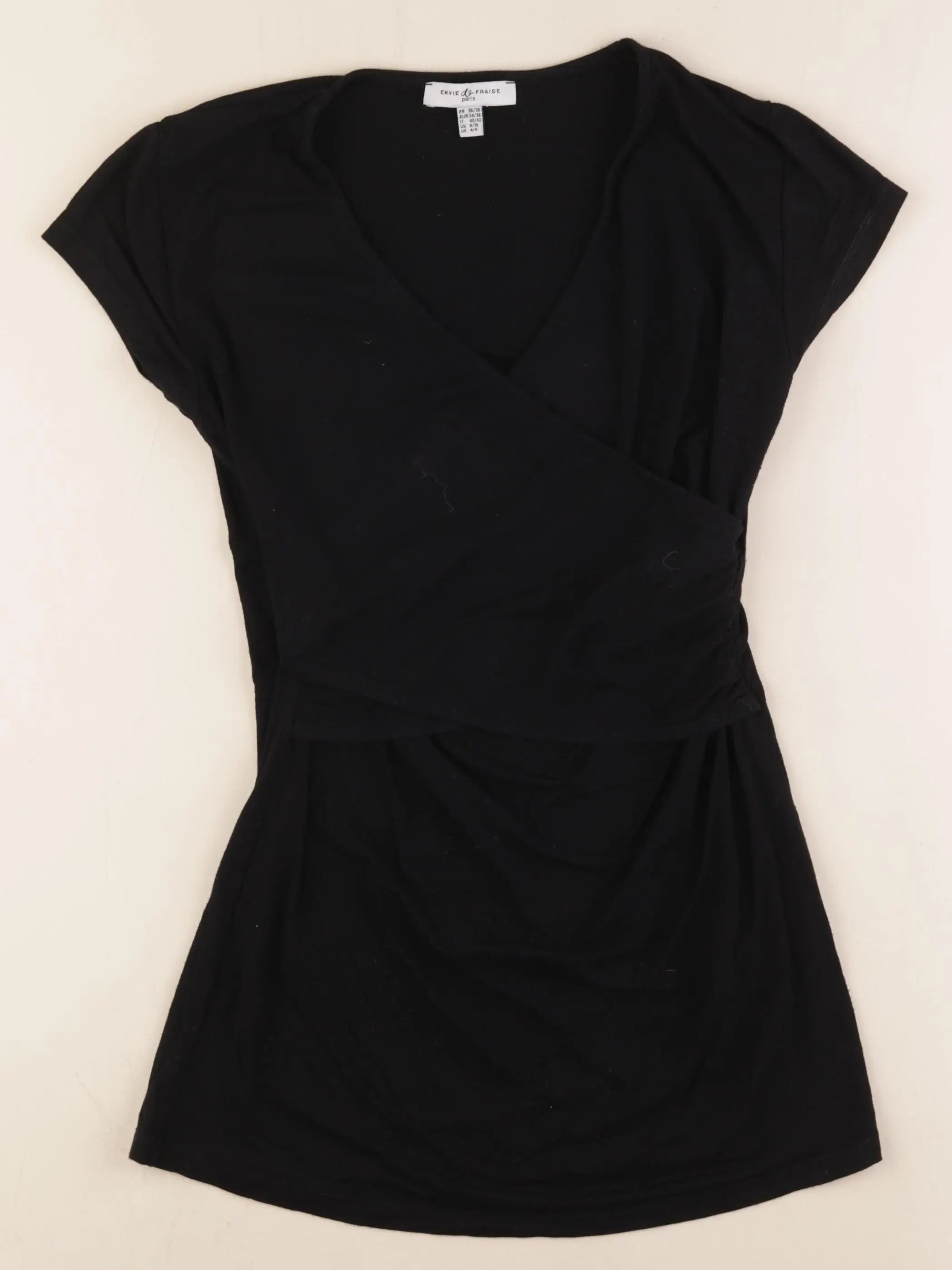 Envie de fraise - tee-shirt grossesse noir - 36 à 38