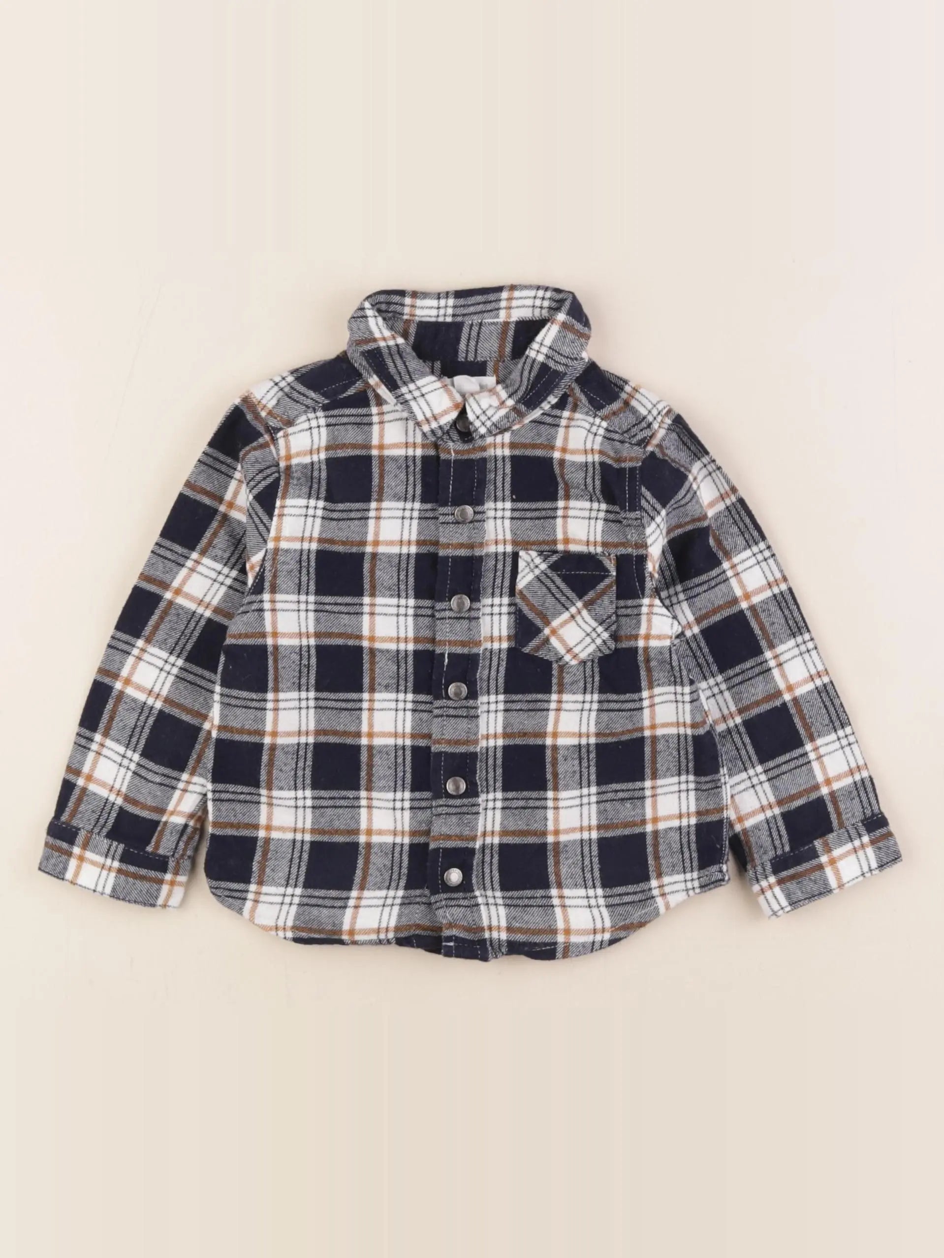 Vertbaudet - chemise bleu - 18 mois