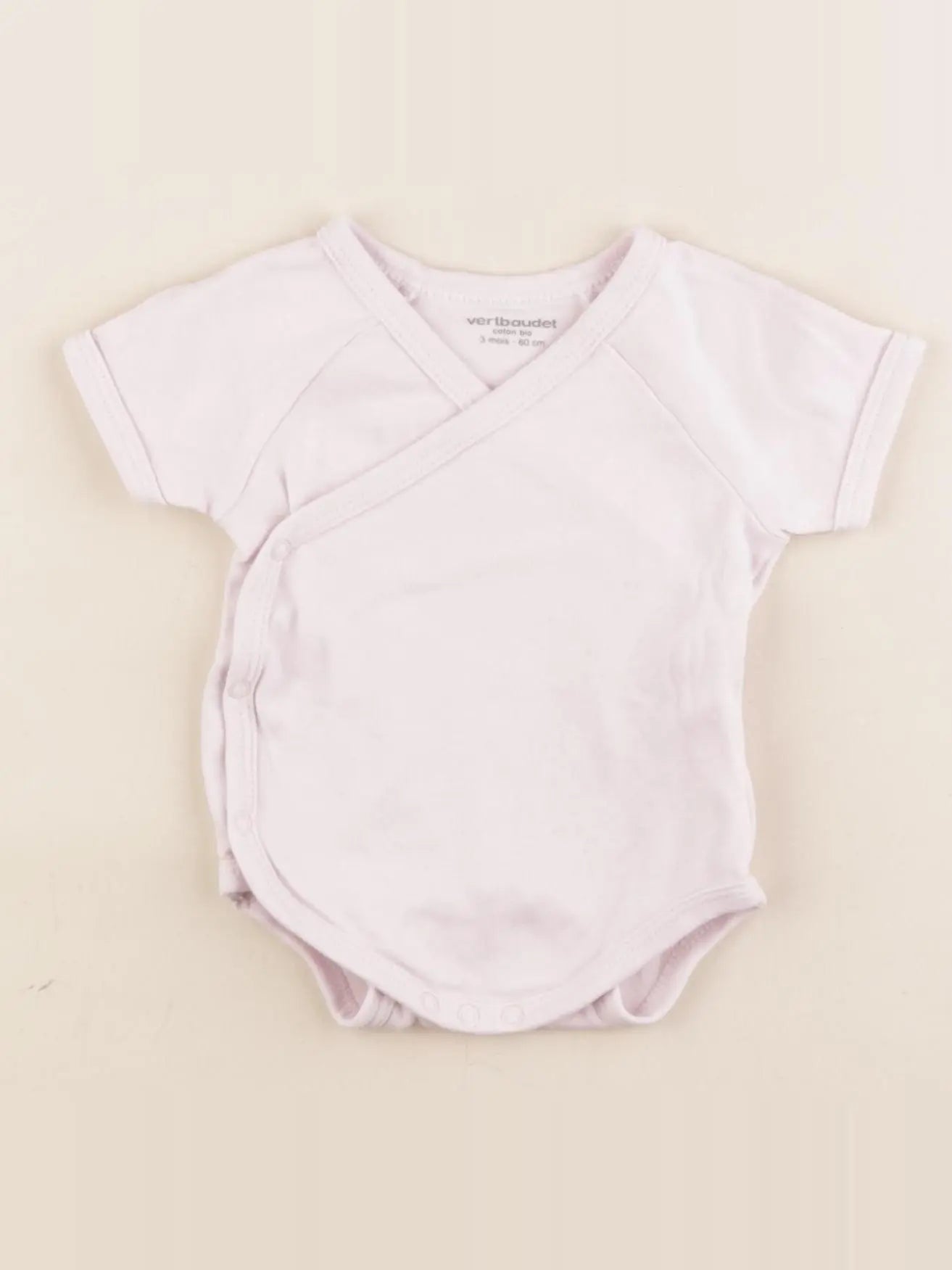 Vertbaudet - body rose - 3 mois