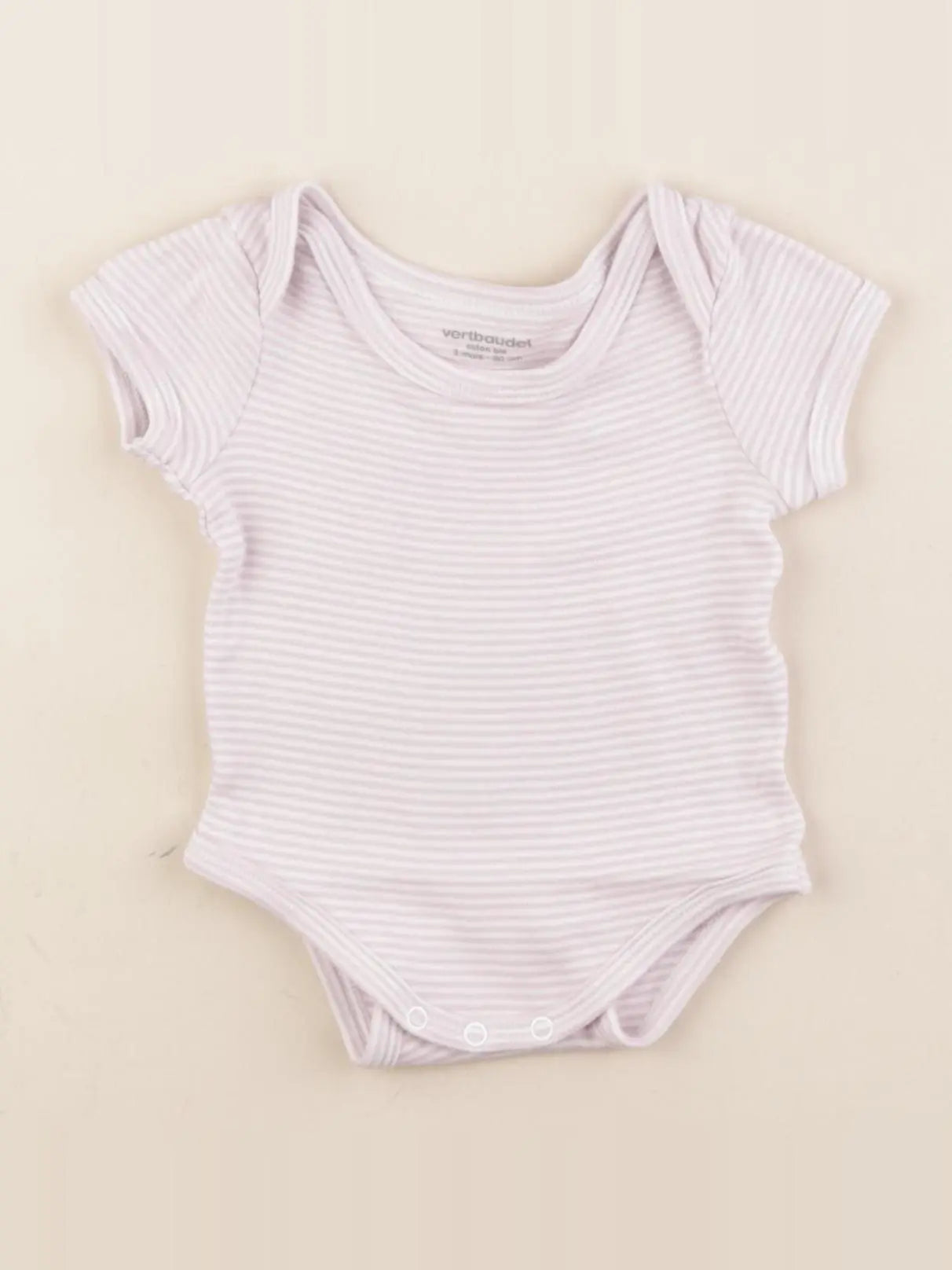 Vertbaudet - body violet - 3 mois