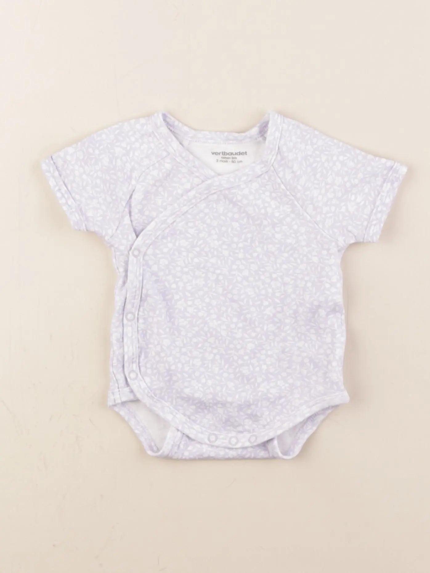 Vertbaudet - body violet - 3 mois