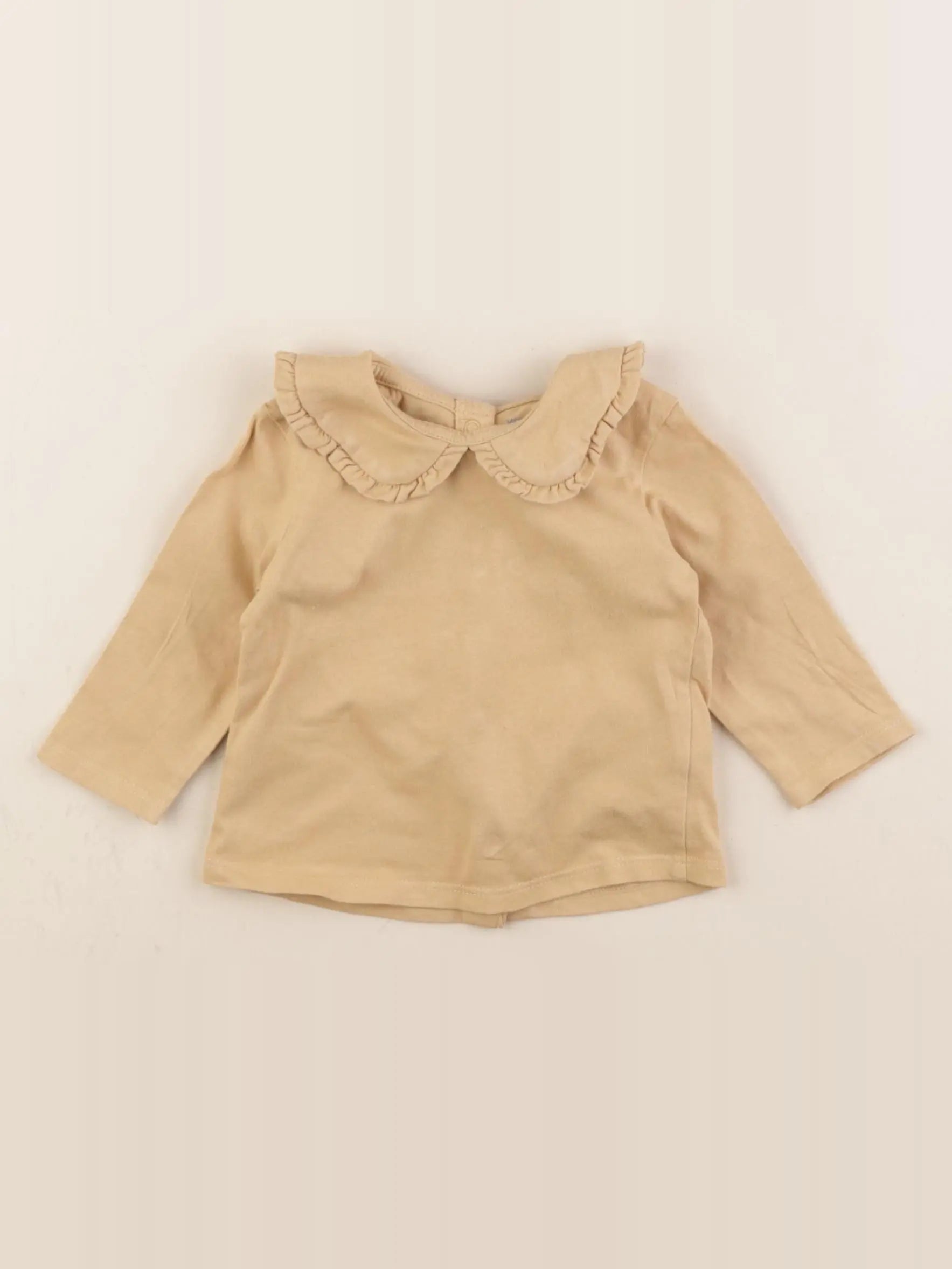 Vertbaudet - tee-shirt marron - 3 mois