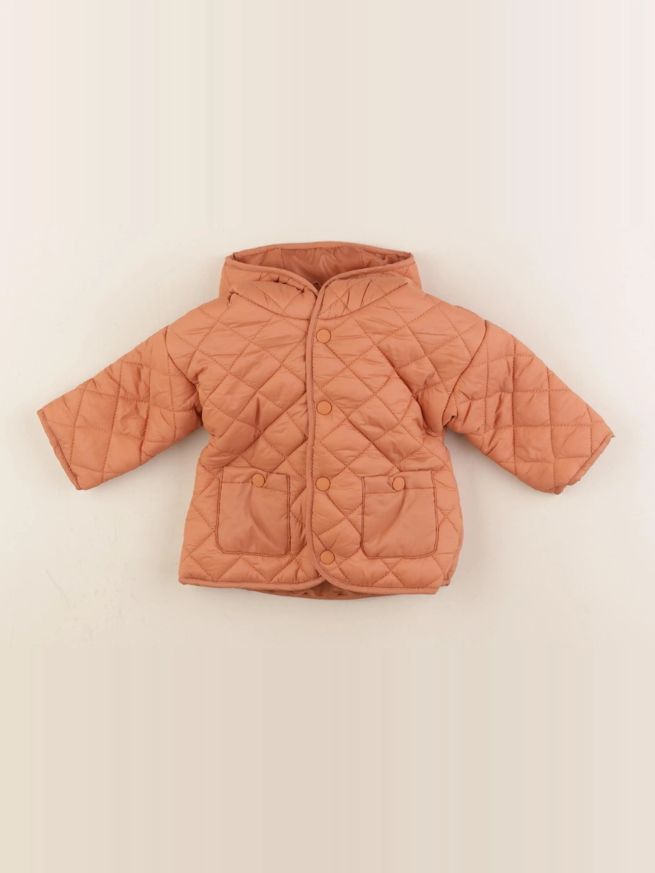 Vertbaudet - doudoune orange - 3 mois