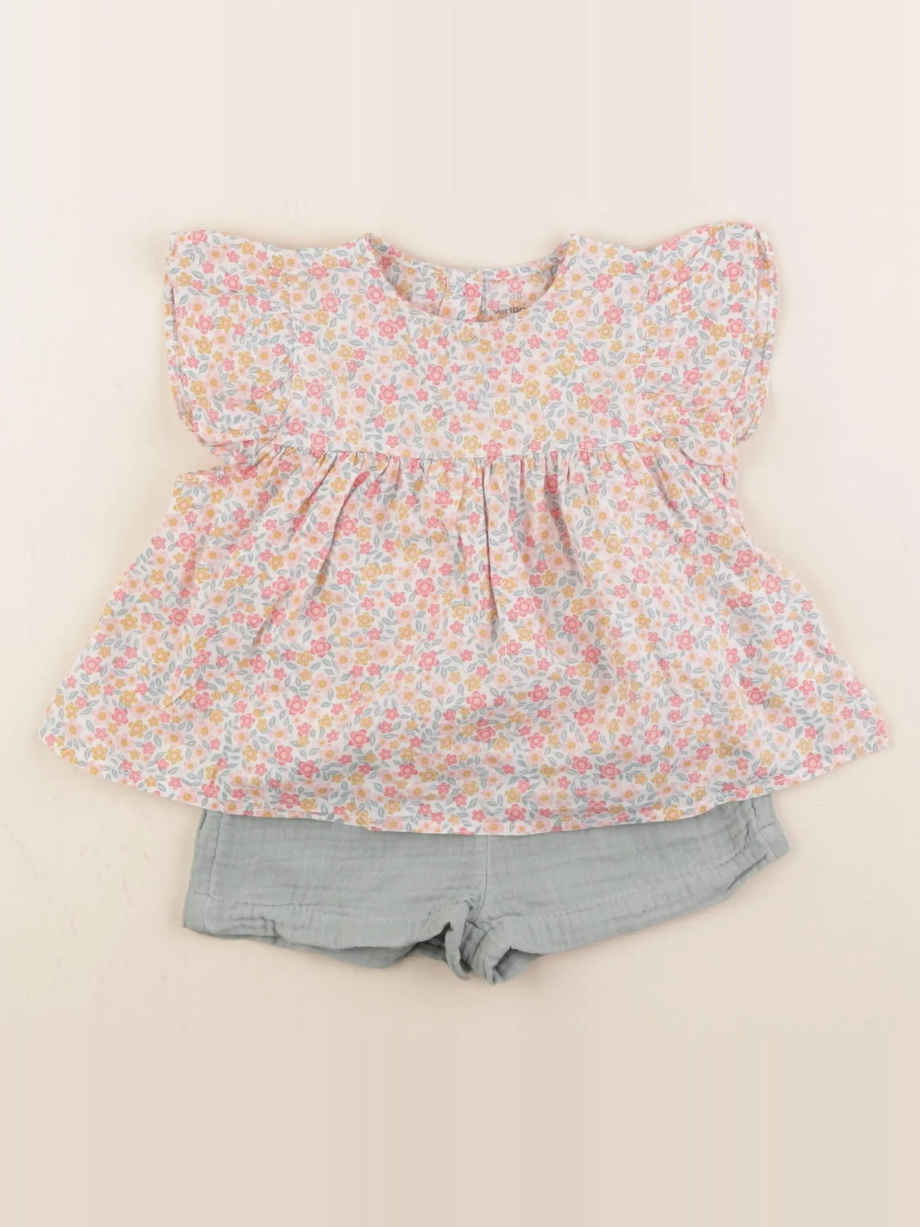 Vertbaudet - ensemble multicolore - 2 ans