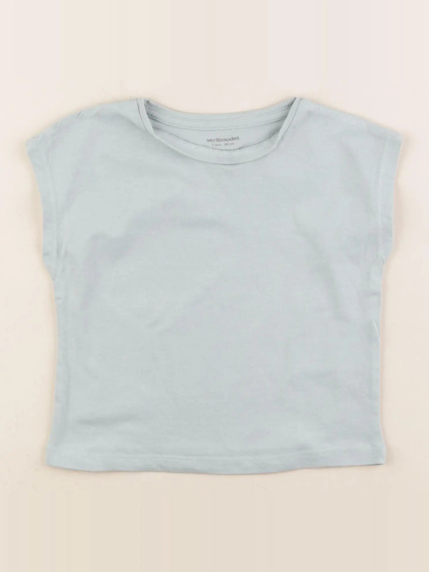 Vertbaudet - tee-shirt bleu - 2 ans