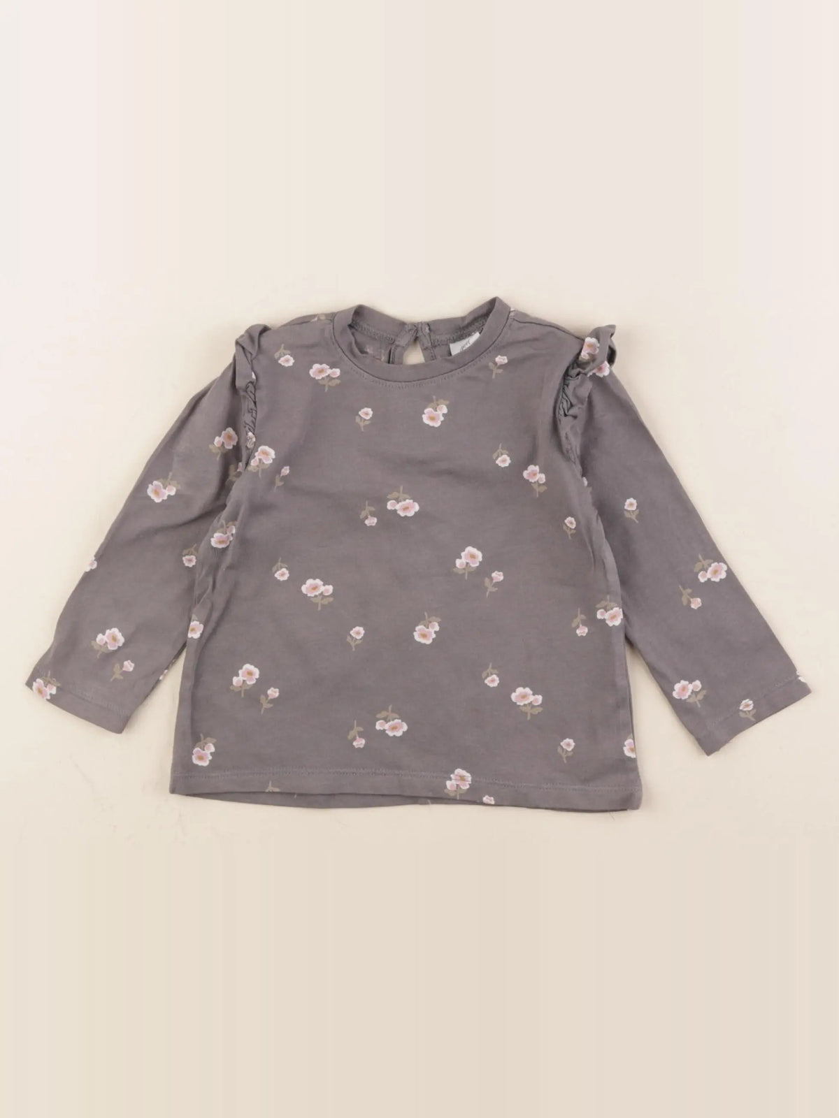 H&M - tee-shirt gris - 9 mois