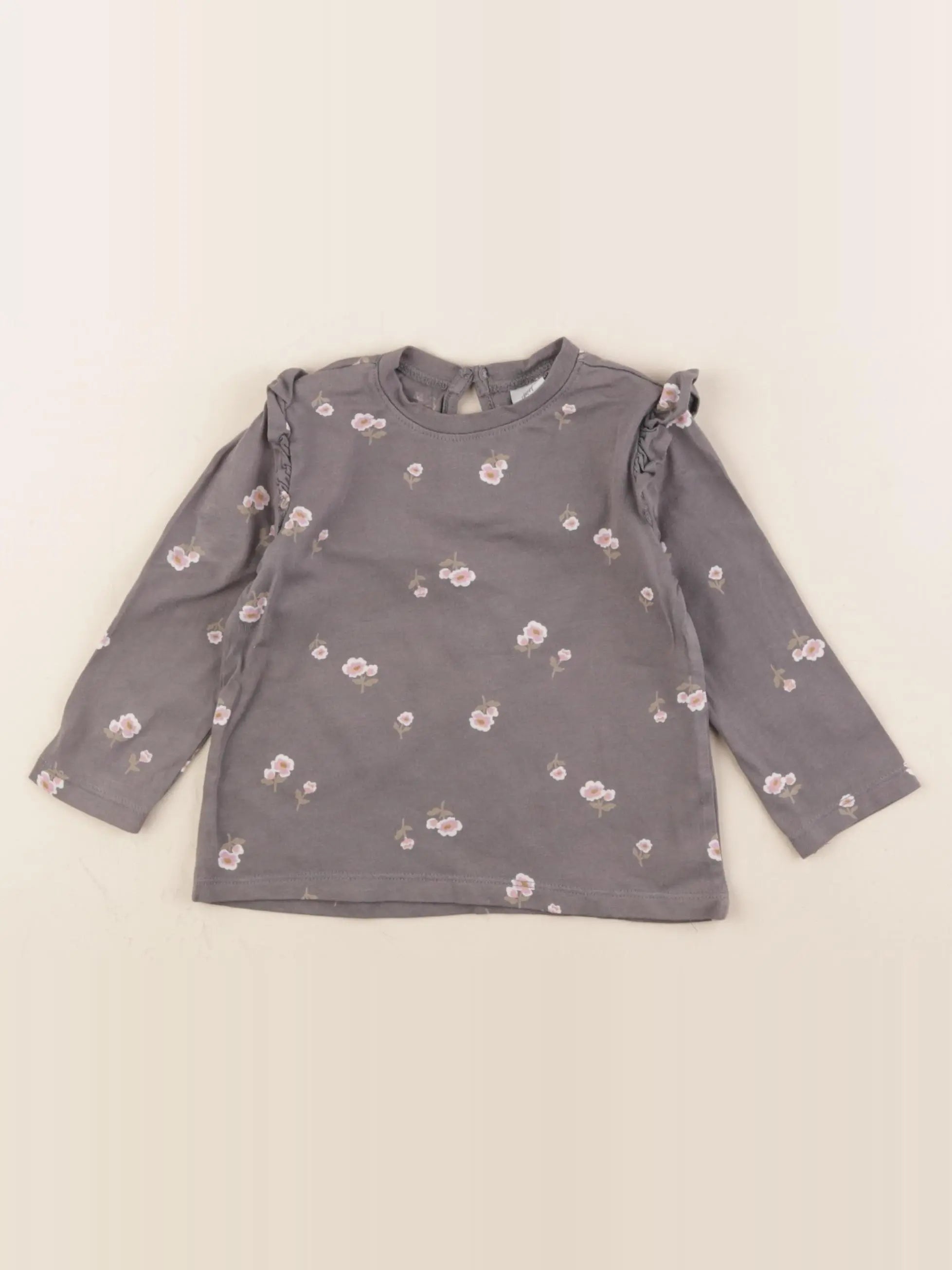 H&M - tee-shirt gris - 9 mois