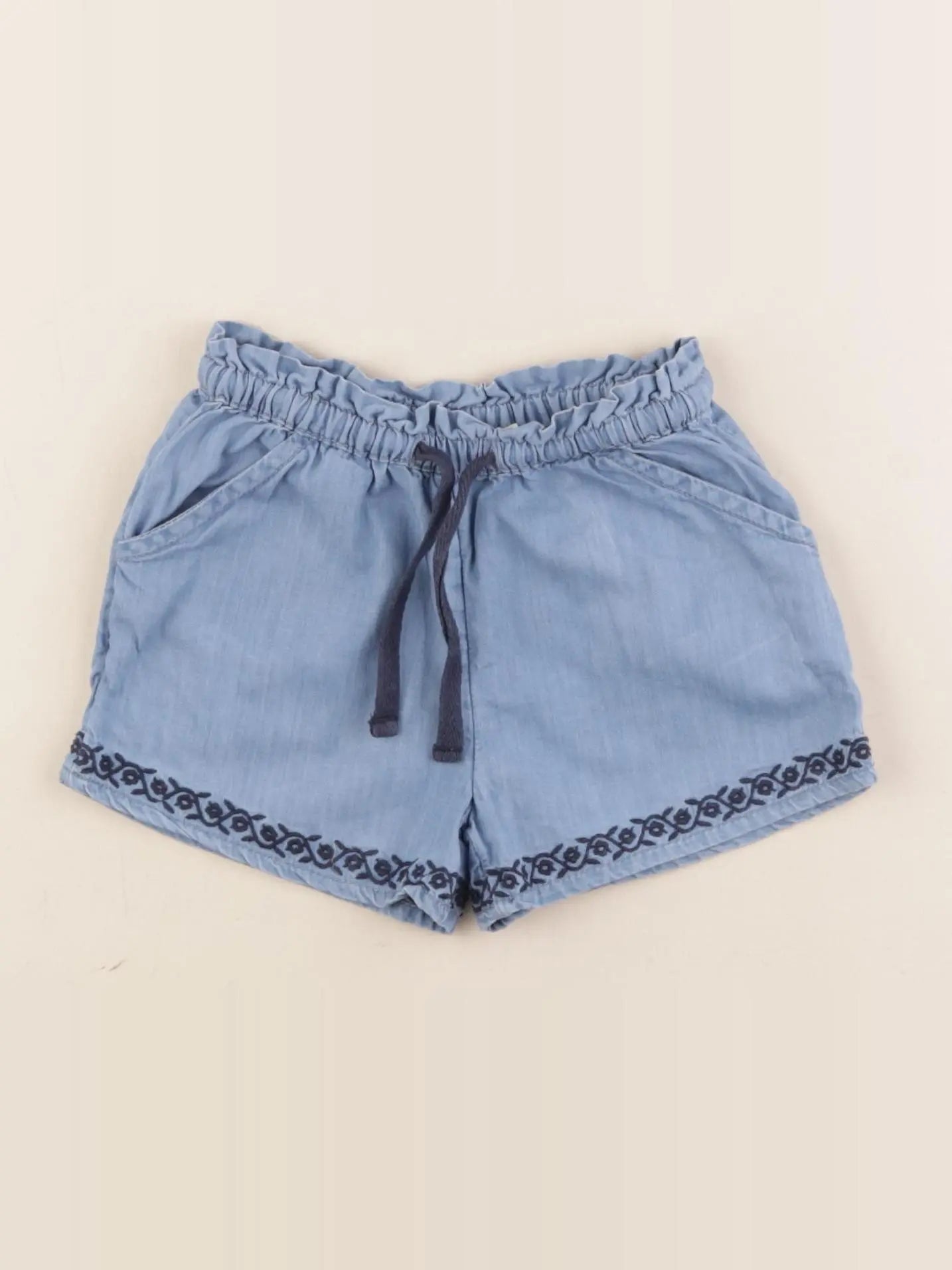 Boutchou - short bleu - 12 mois