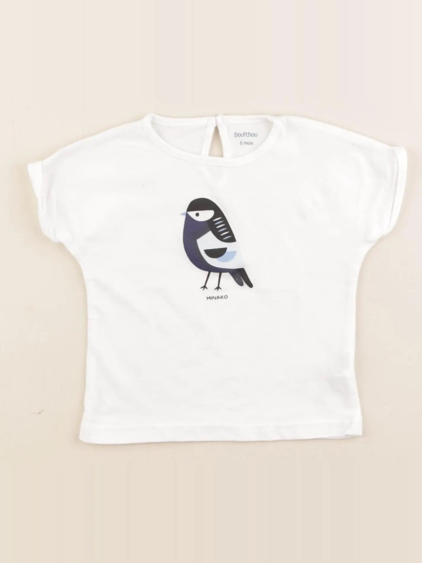 Boutchou - tee-shirt blanc - 6 mois