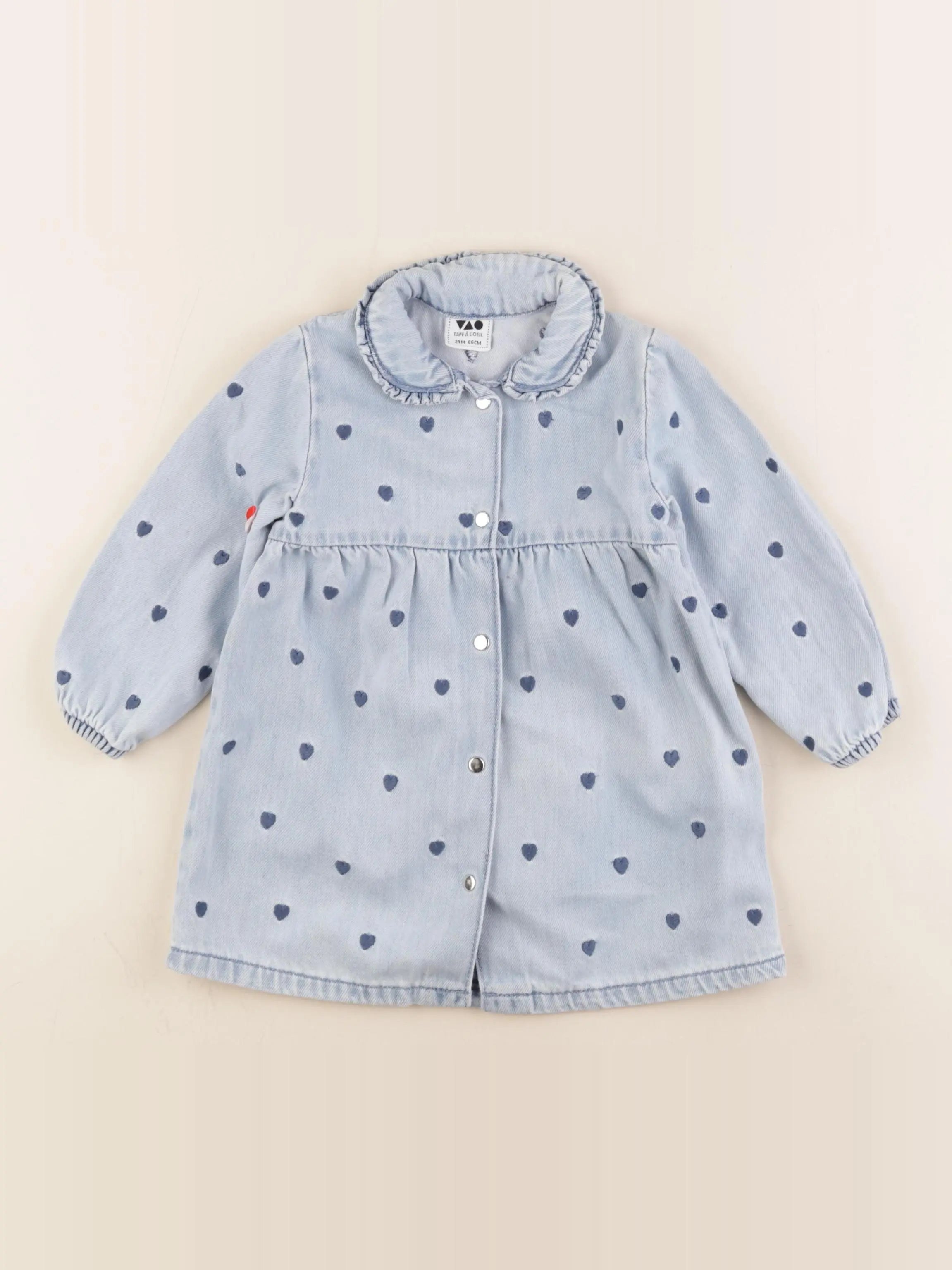 Tape à l'oeil - robe bleu - 24 mois