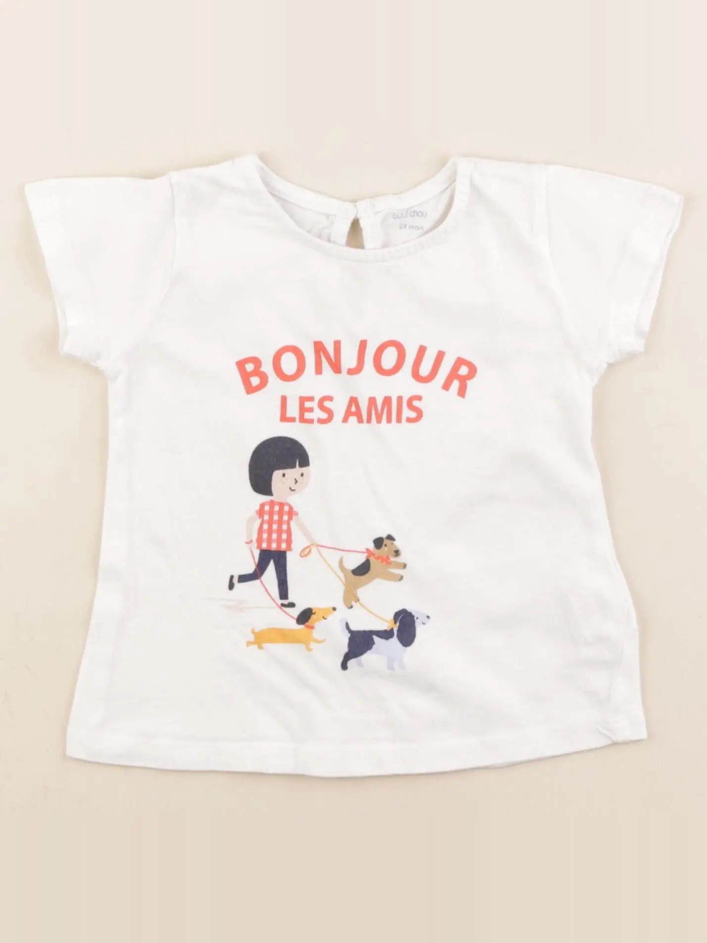 Boutchou - tee-shirt multicolore - 24 mois