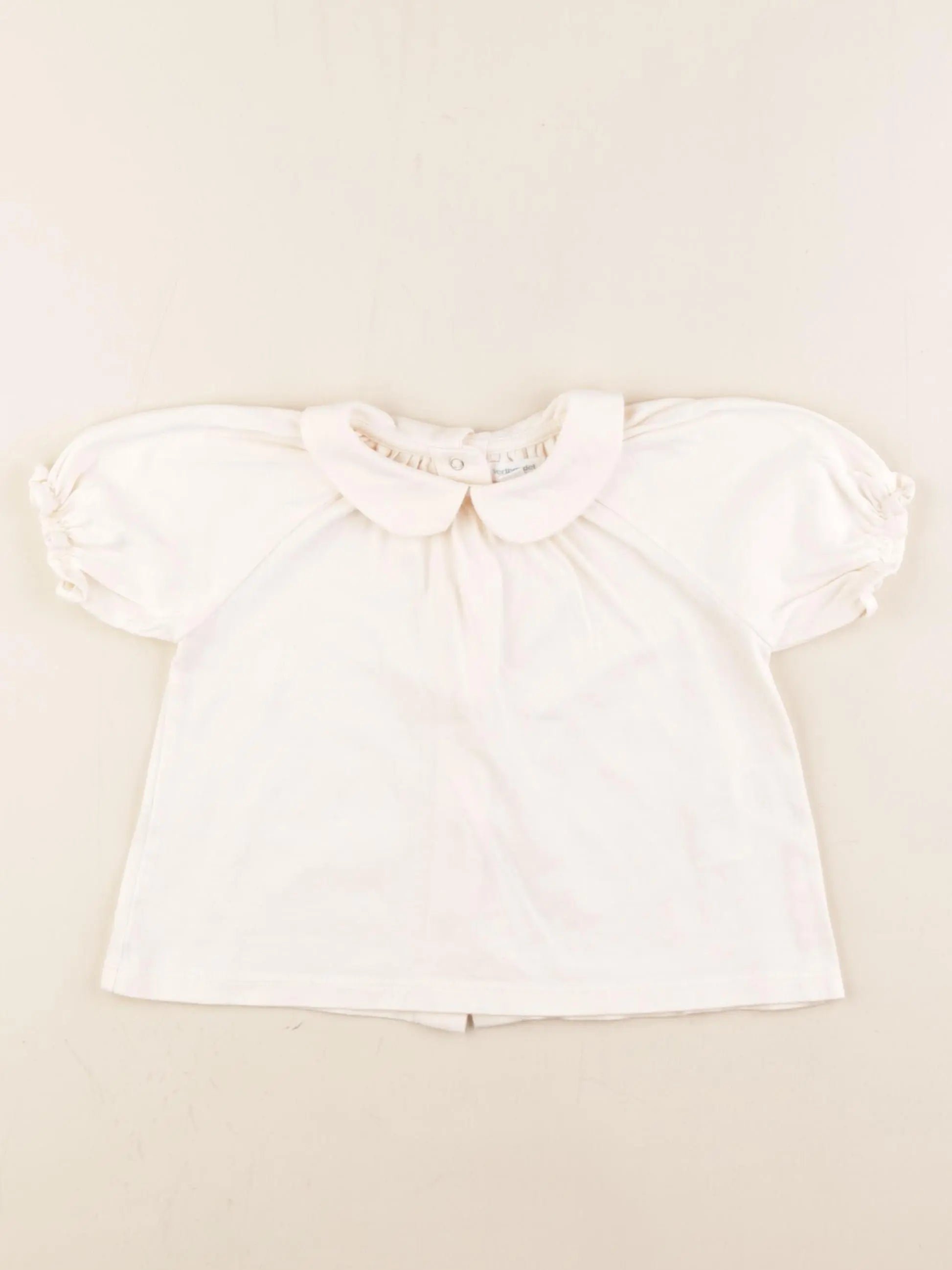 Vertbaudet - tee-shirt beige - 24 mois