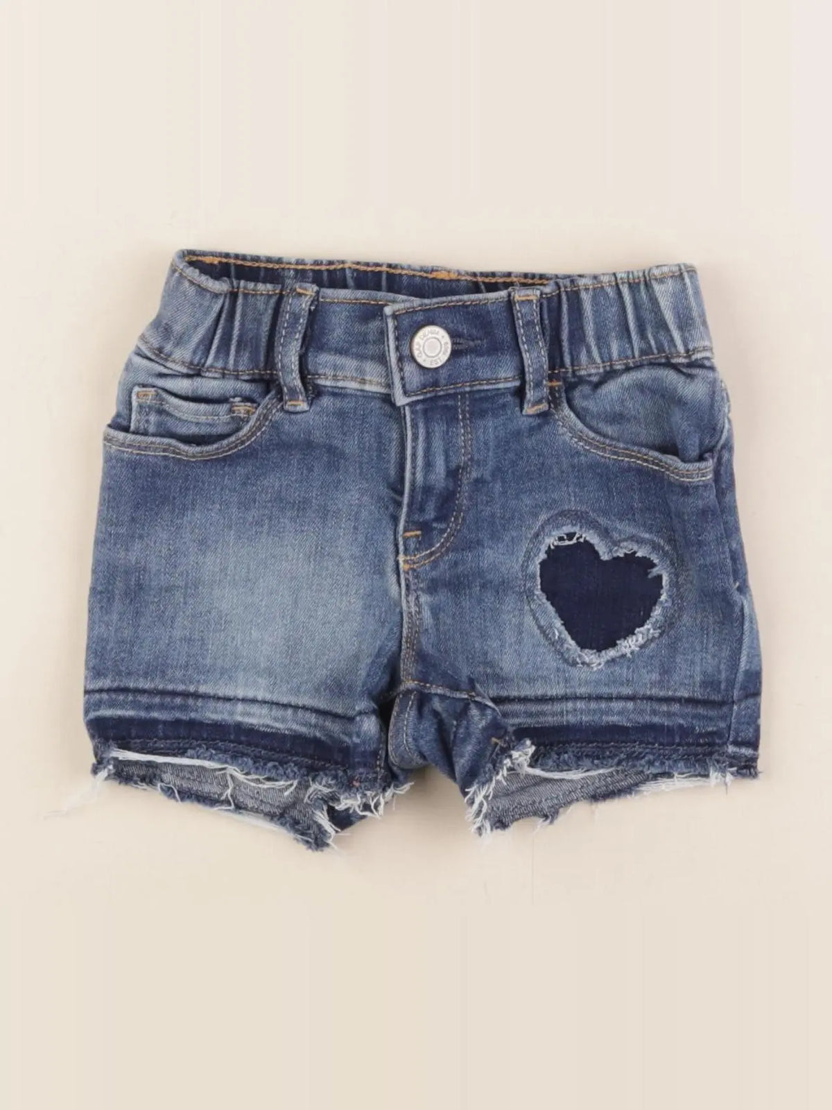 GAP - short bleu - 18/24 mois