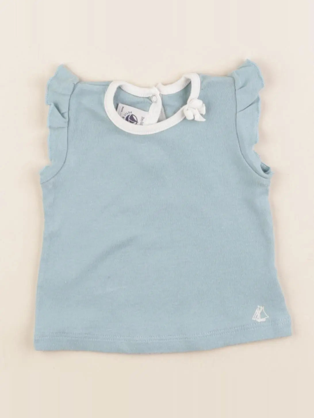 Petit Bateau - tee-shirt vert - 3 mois