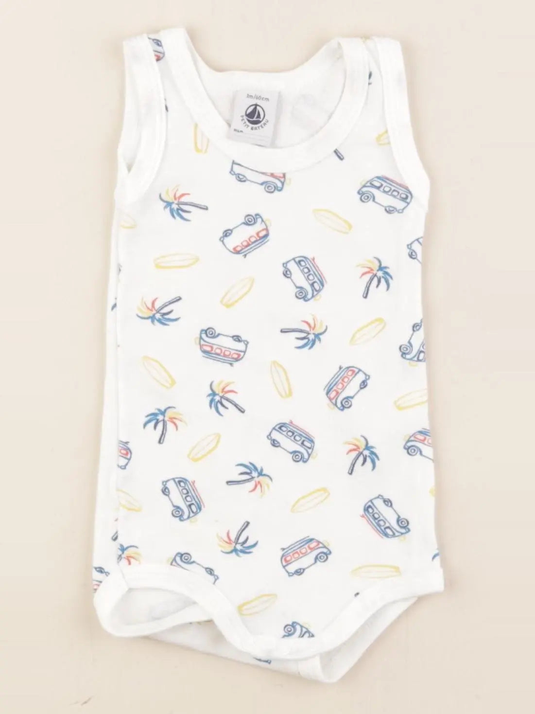 Petit Bateau - body blanc - 3 mois