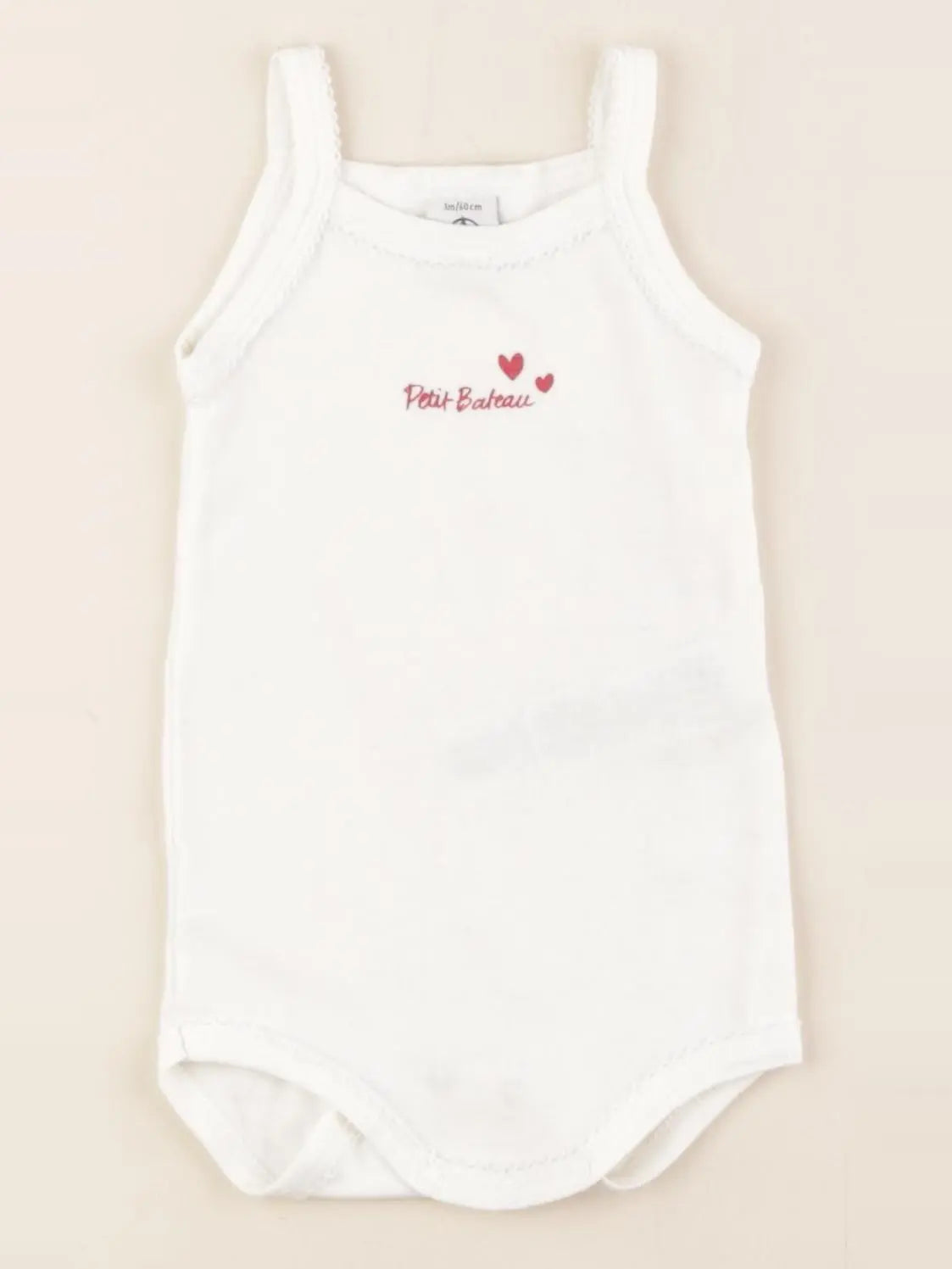 Petit Bateau - body blanc - 3 mois