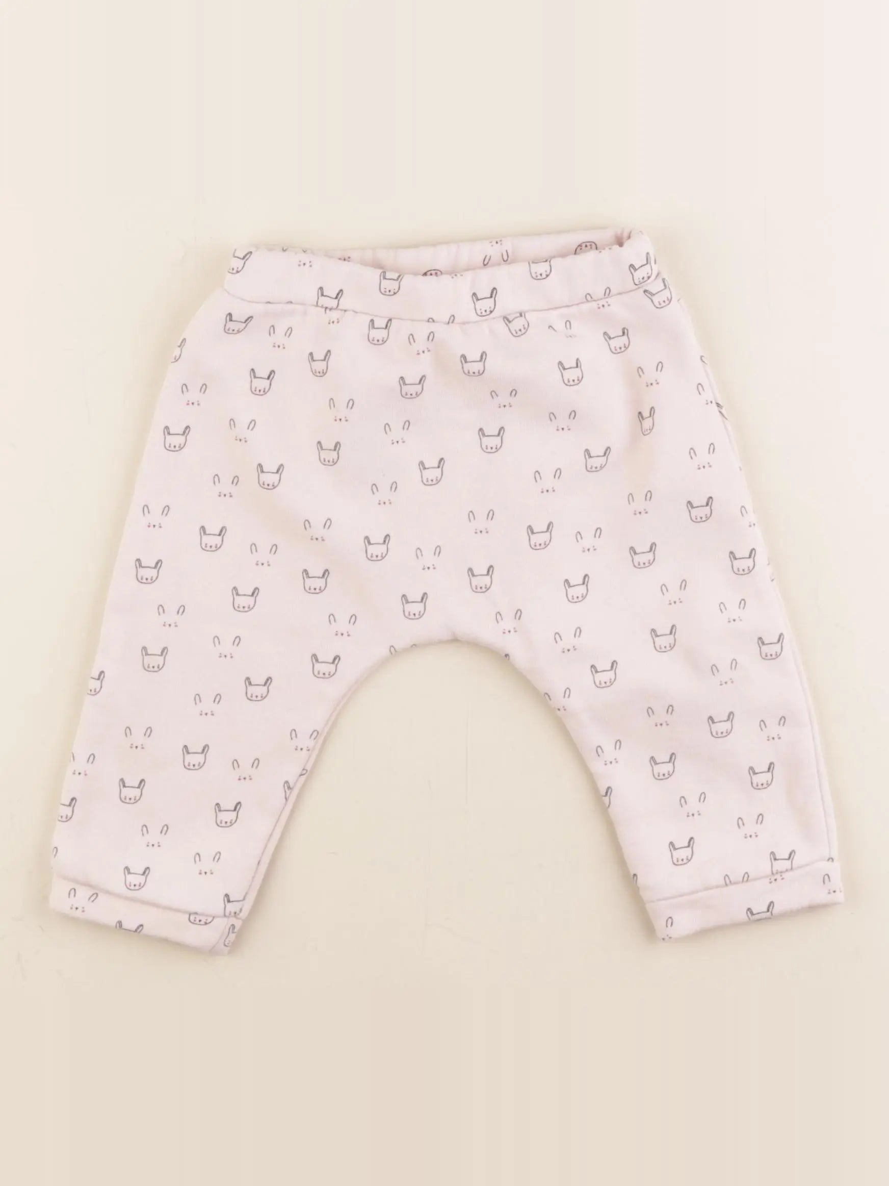 Boutchou - sarouel doublé rose - 12 mois