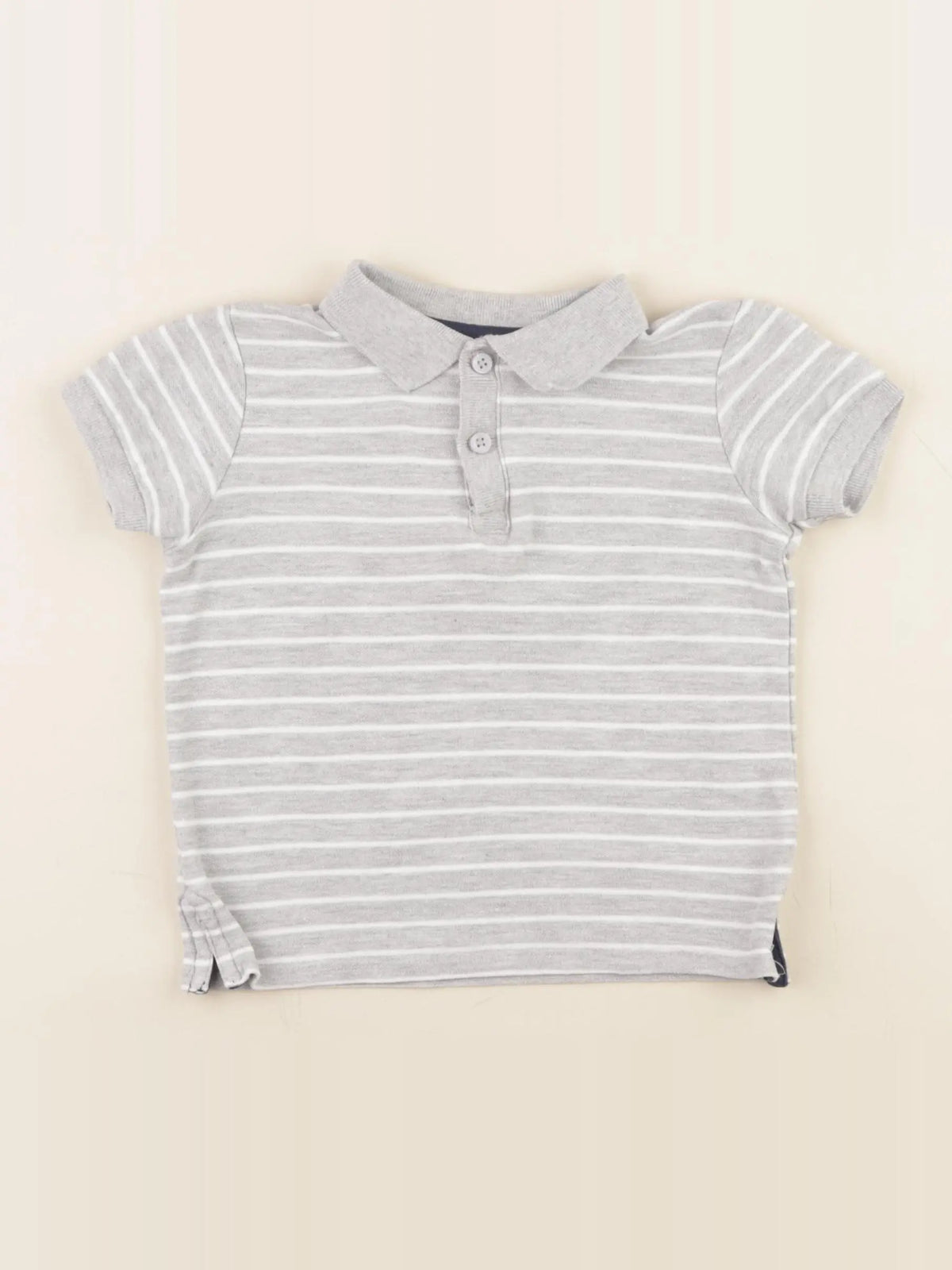 Vertbaudet - polo gris - 3 ans