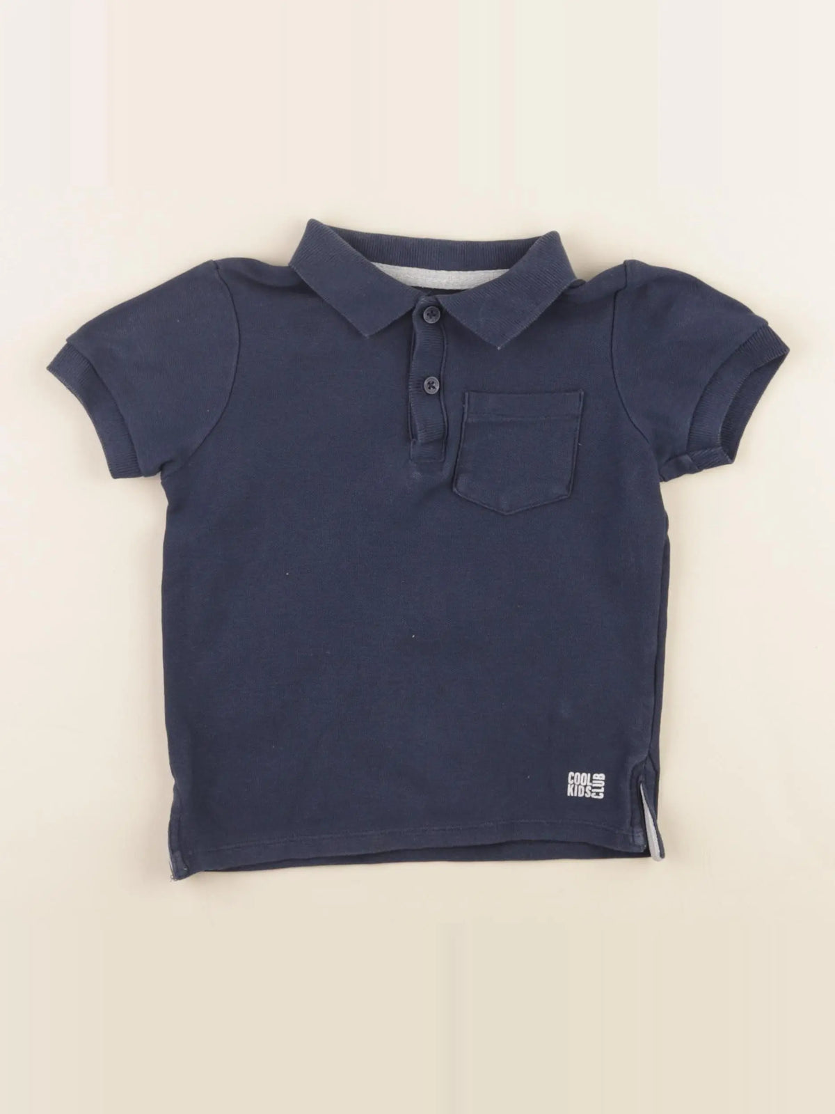 Vertbaudet - polo bleu - 3 ans