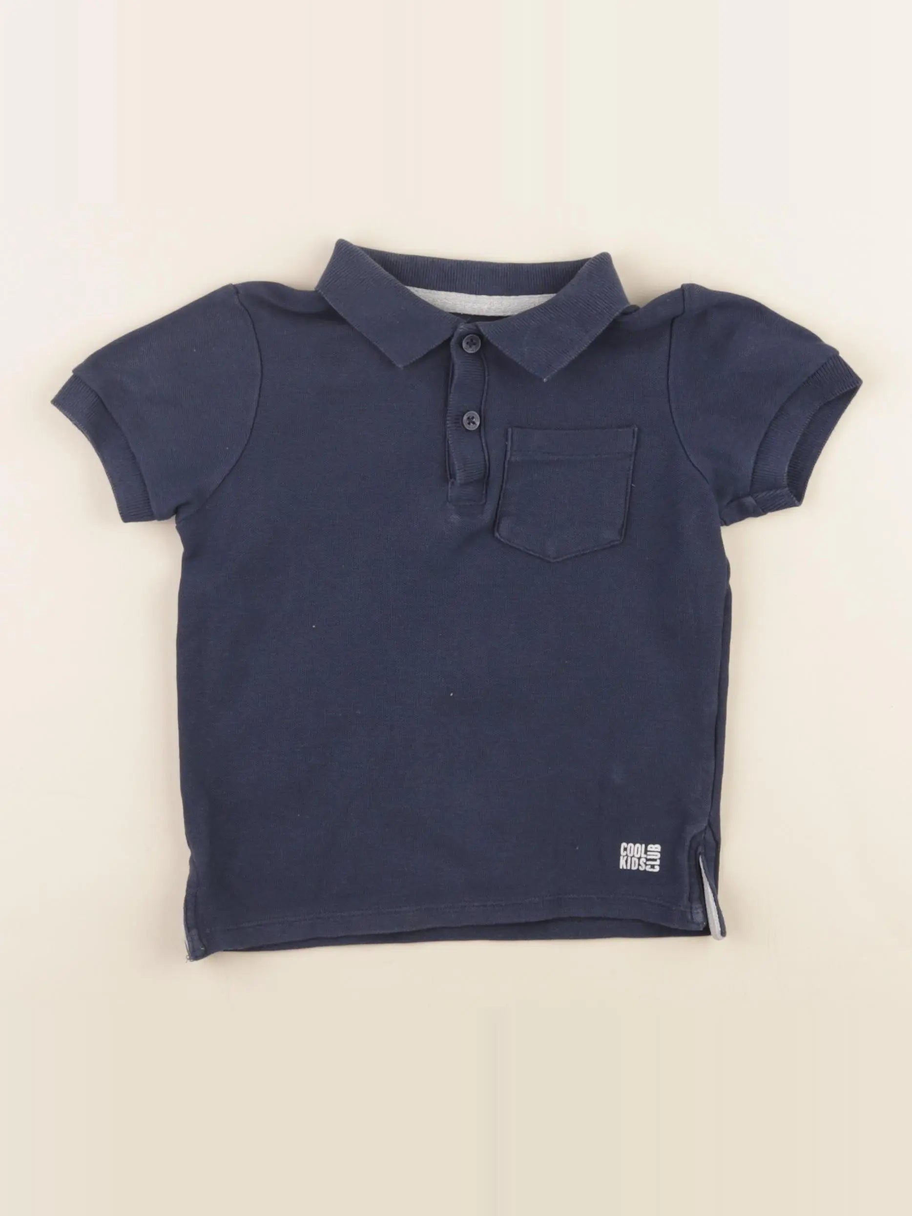 Vertbaudet - polo bleu - 3 ans