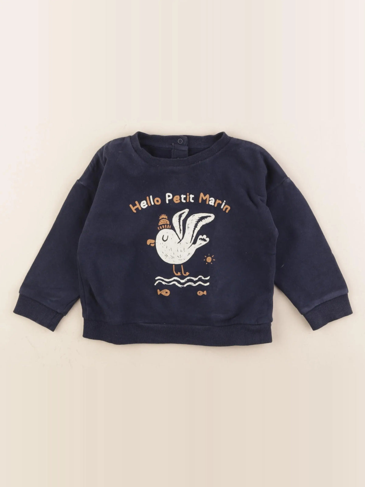 Vertbaudet - sweat bleu - 24 mois