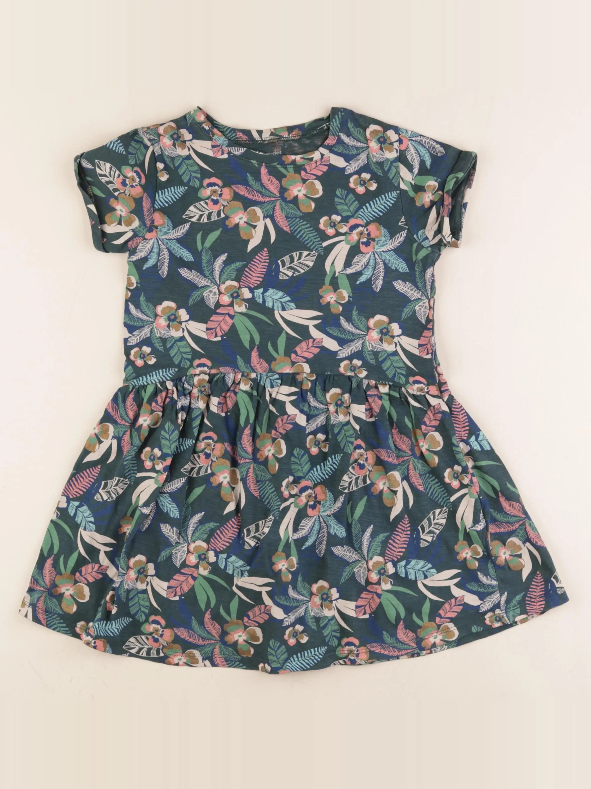 Vertbaudet - robe vert - 6 ans