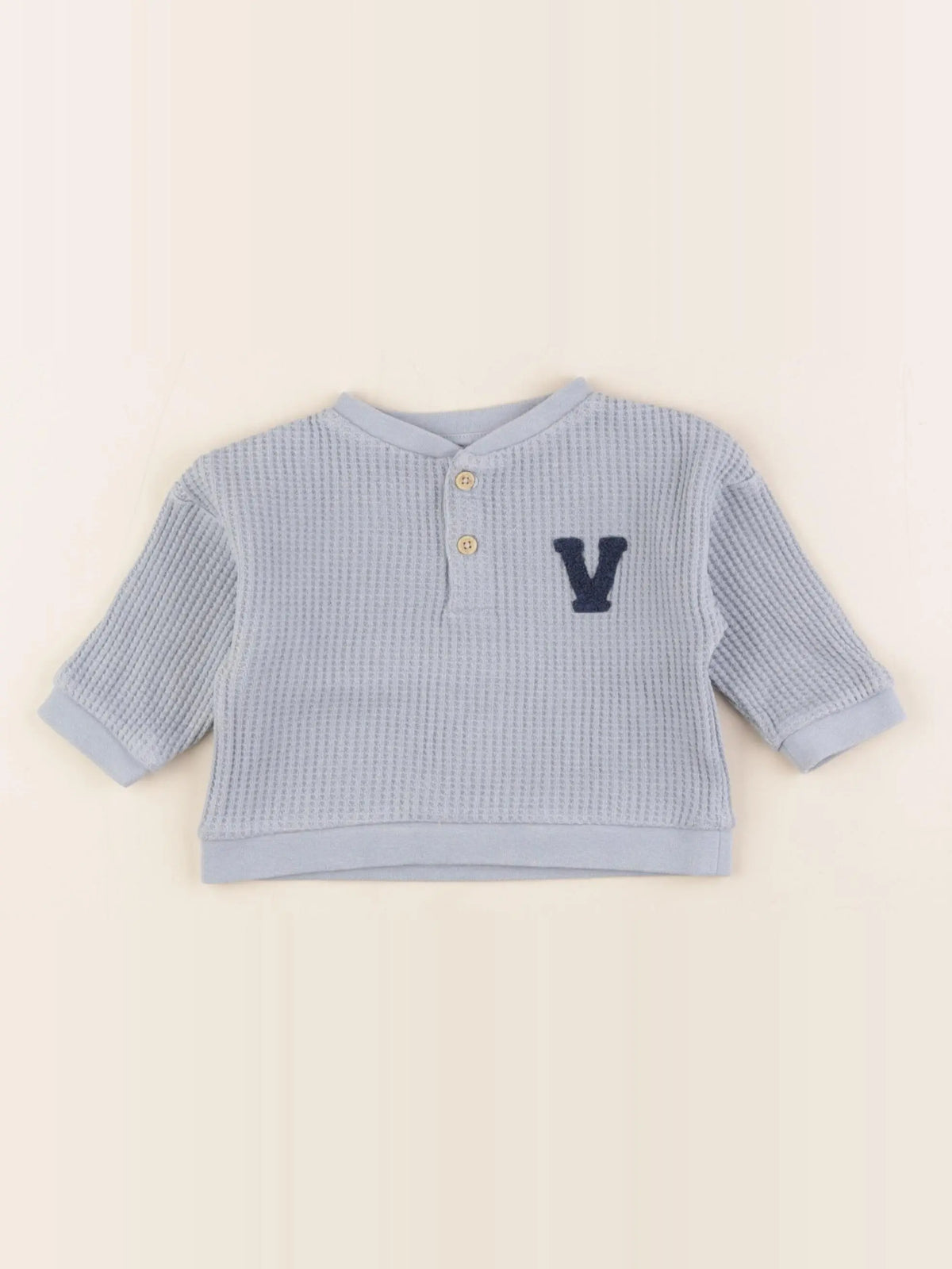 Vertbaudet - pull bleu - 6 mois