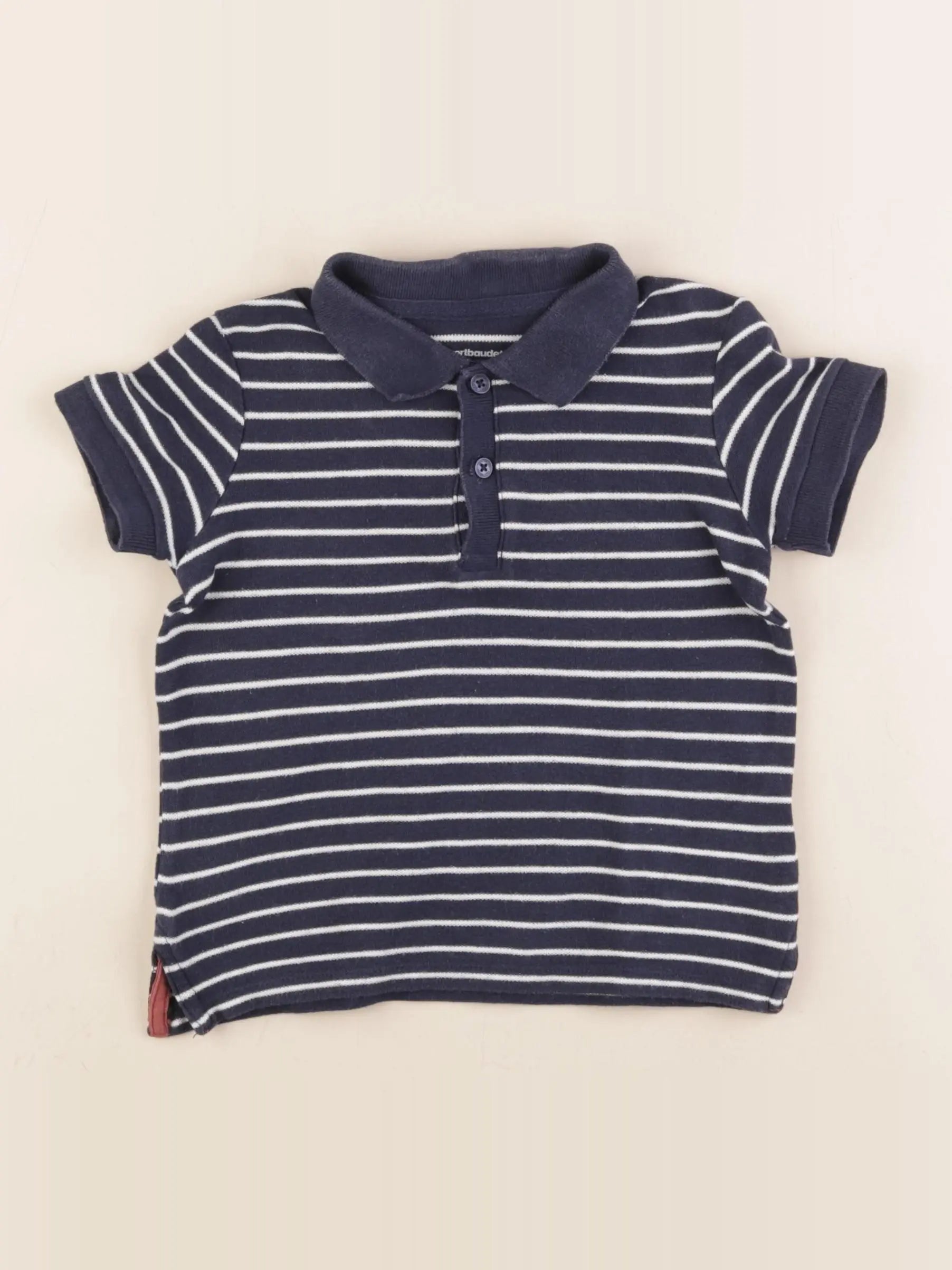 Vertbaudet - polo bleu - 3 ans