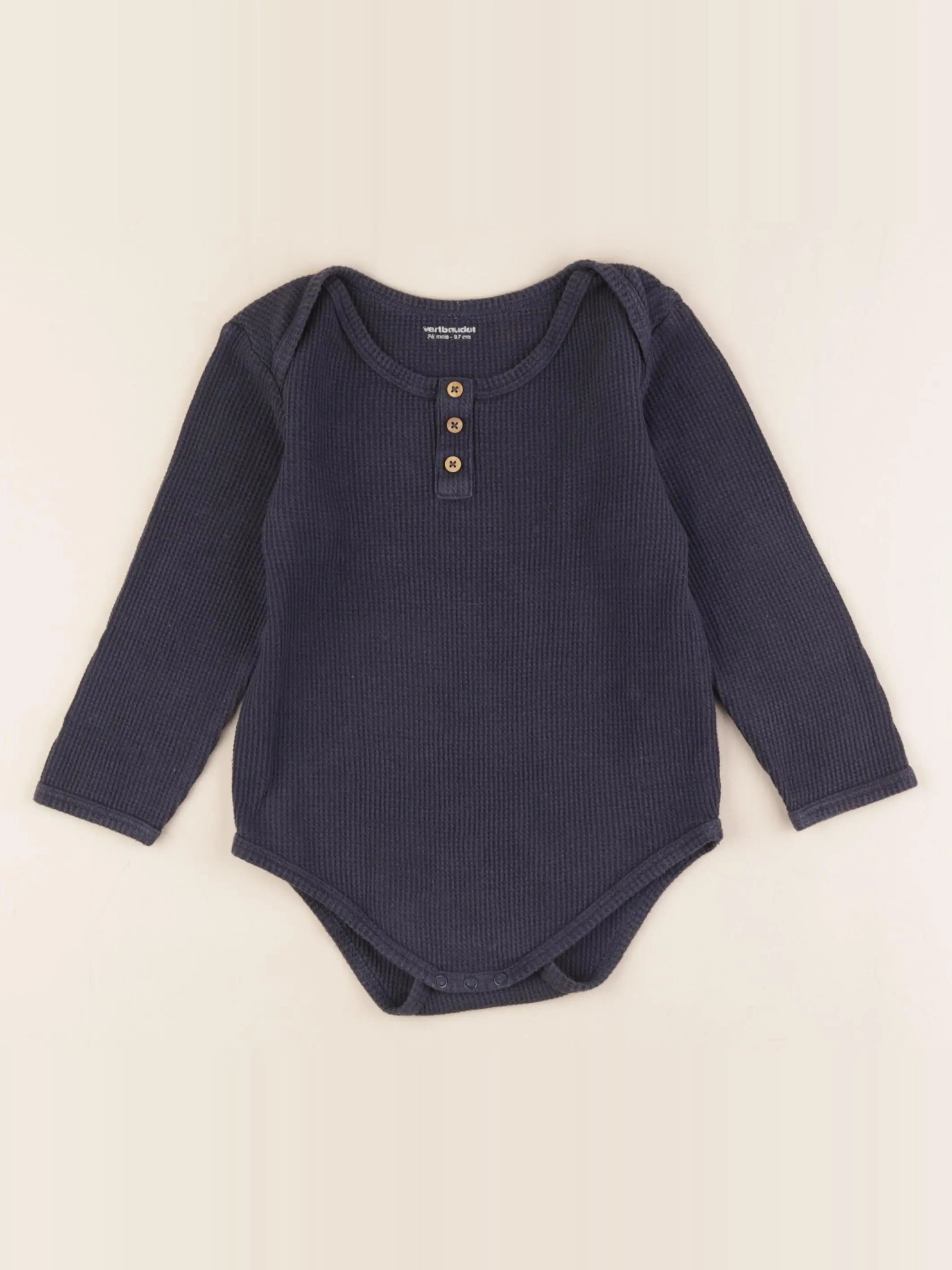 Vertbaudet - body bleu - 36 mois