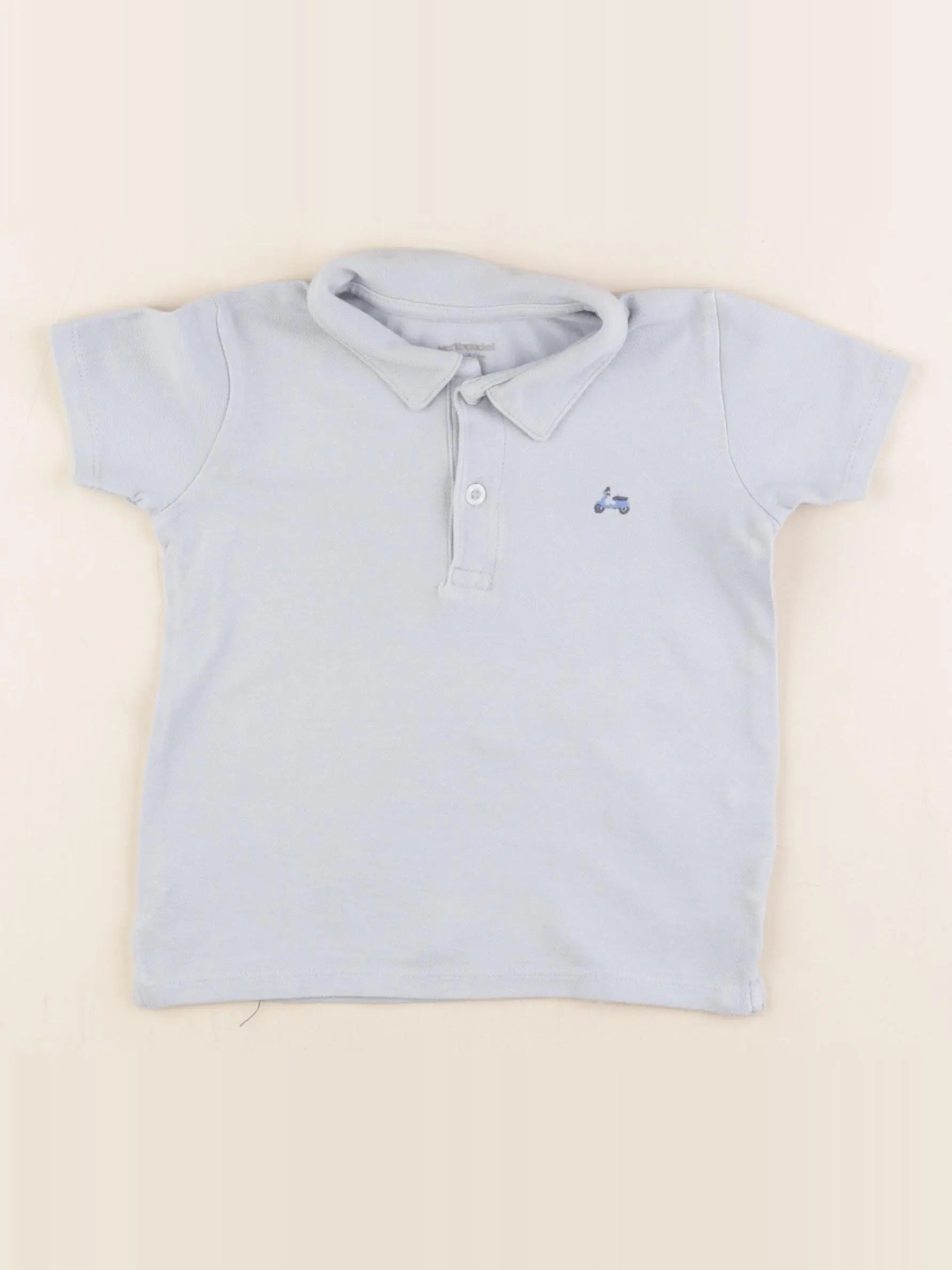 Vertbaudet - polo bleu - 3 ans