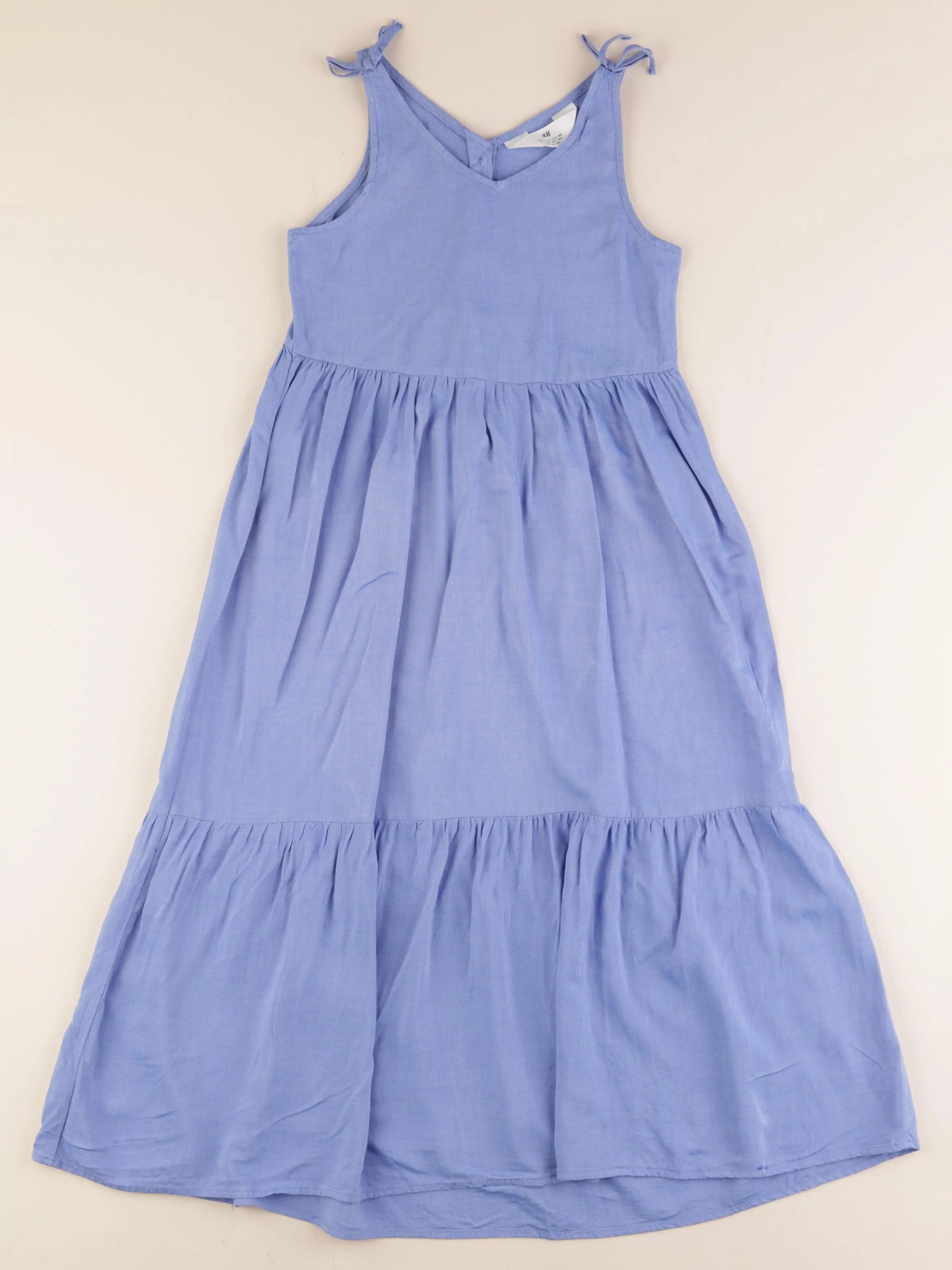 H&M - robe bleu - 7/8 ans