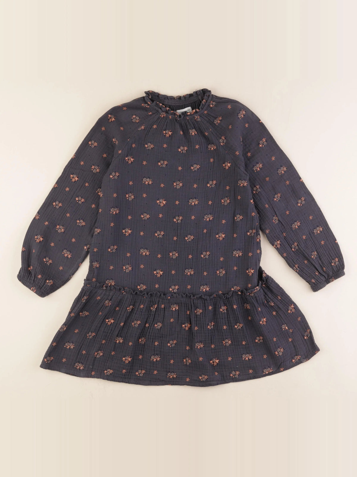 Vertbaudet - robe gris - 8 ans