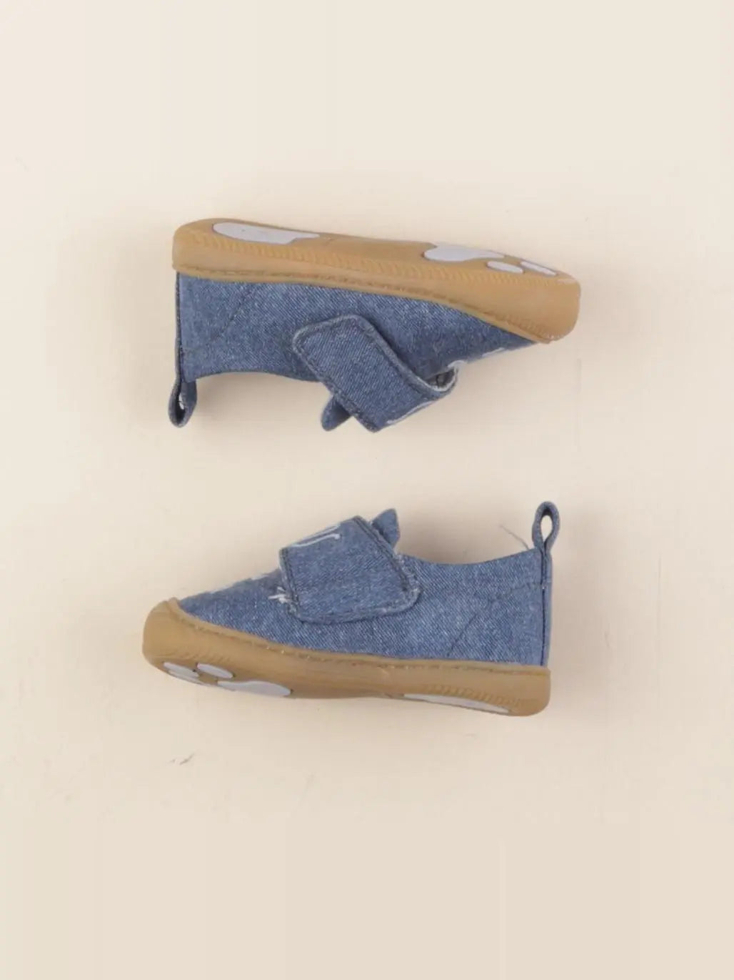 Vertbaudet - tennis à scratch/ lacets bleu - pointure 19