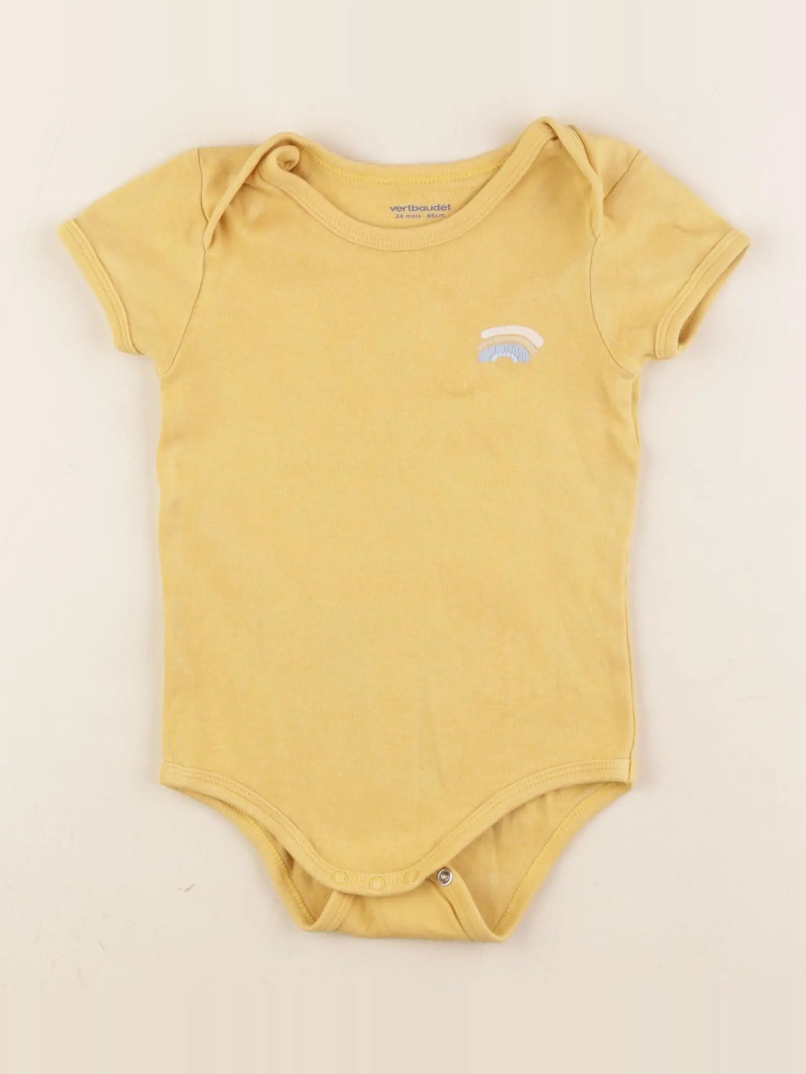 Vertbaudet - body jaune - 24 mois