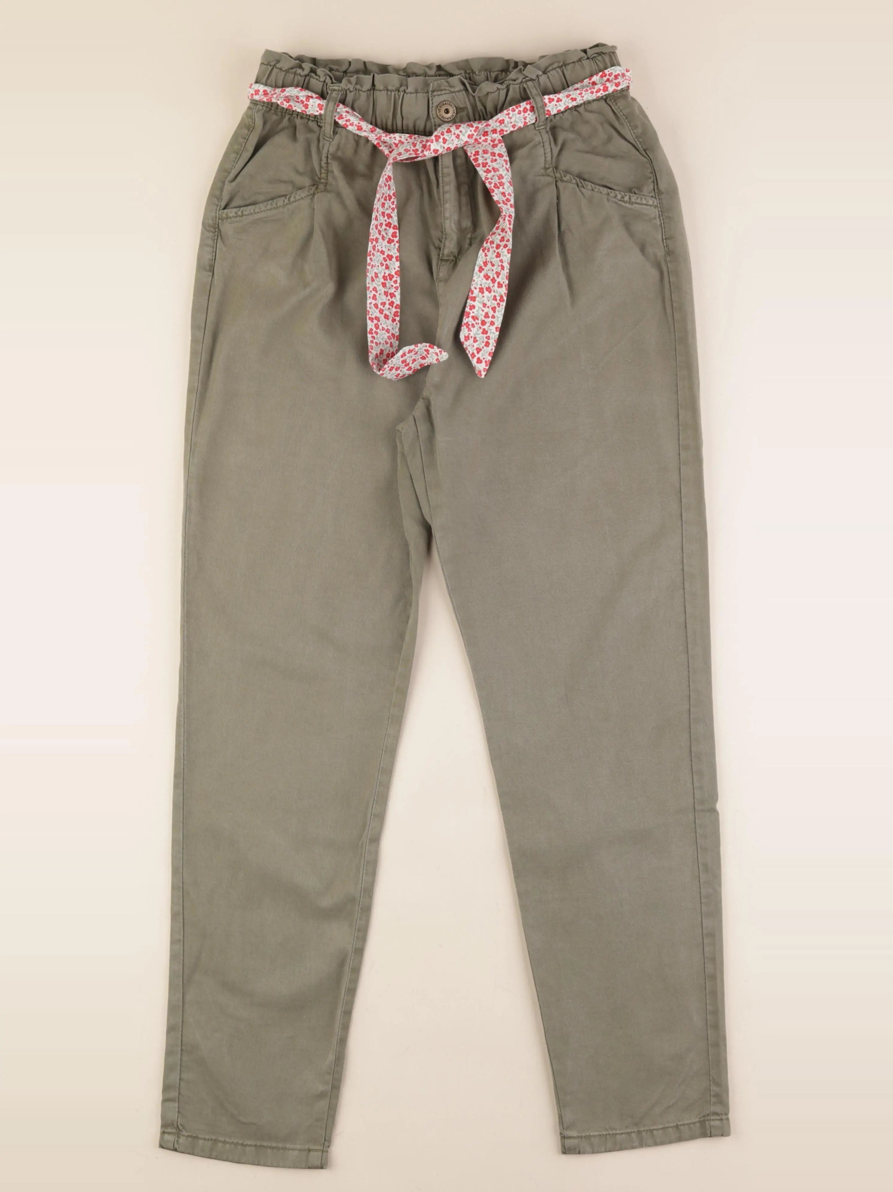 Vertbaudet - pantalon vert - 14 ans