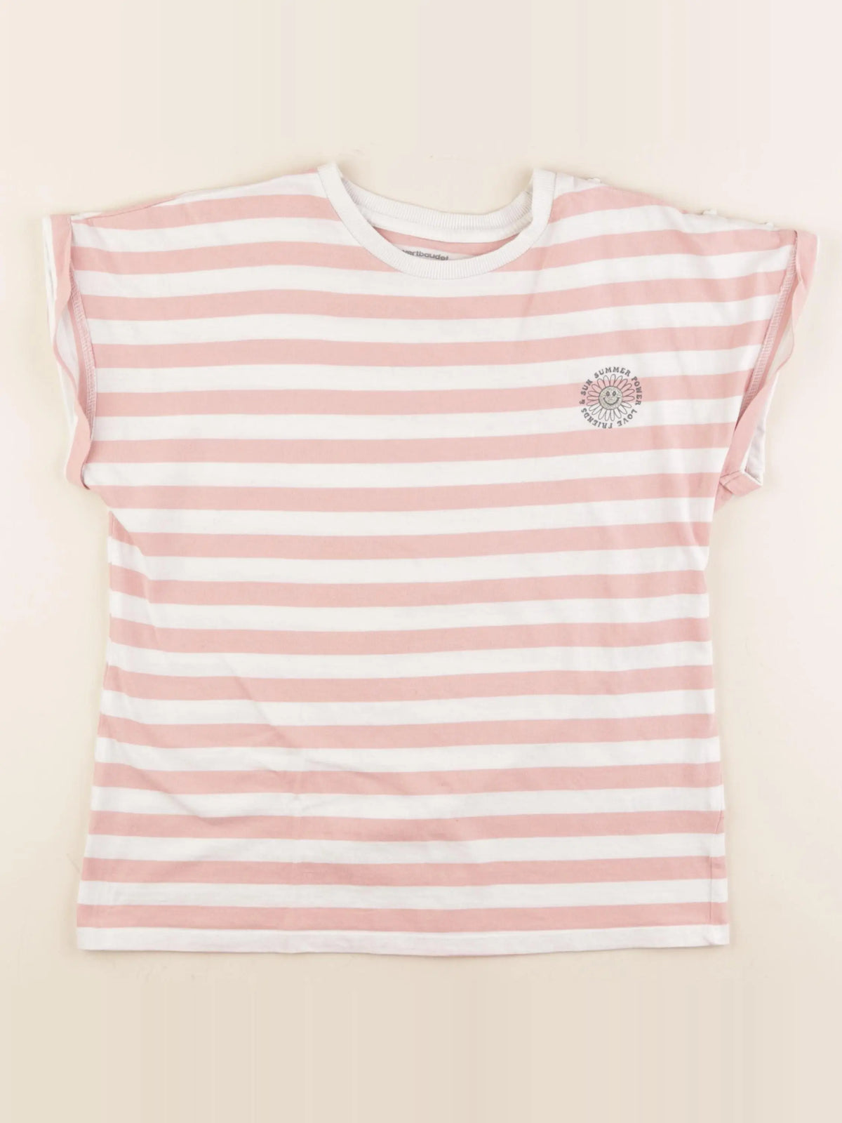 Vertbaudet - tee-shirt rose - 14 ans